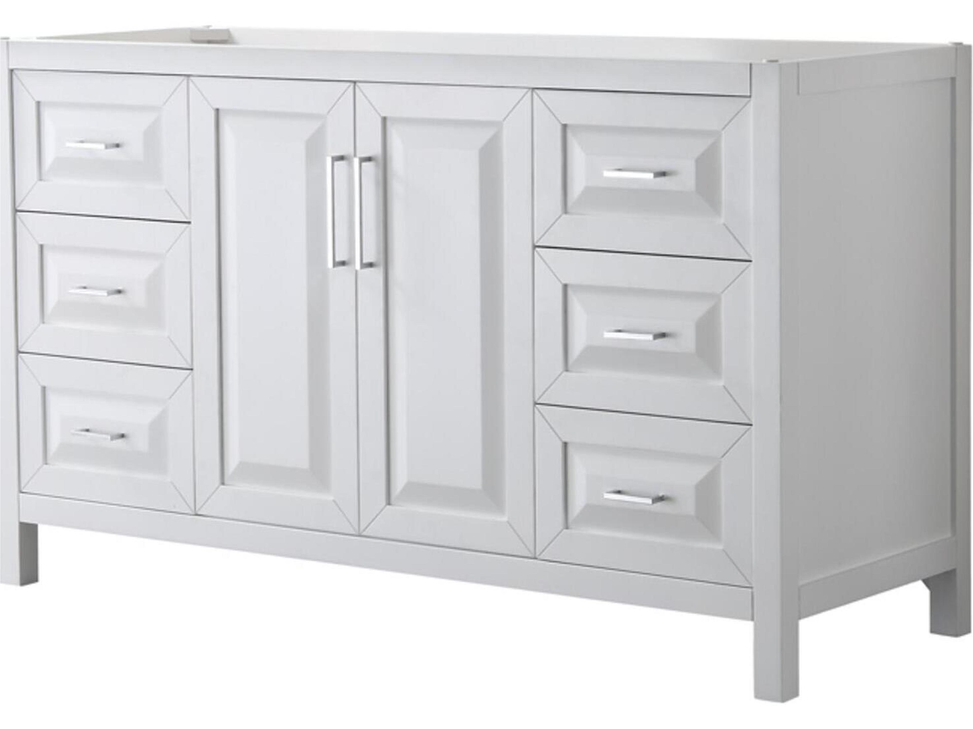 Daria 59" White Vanity