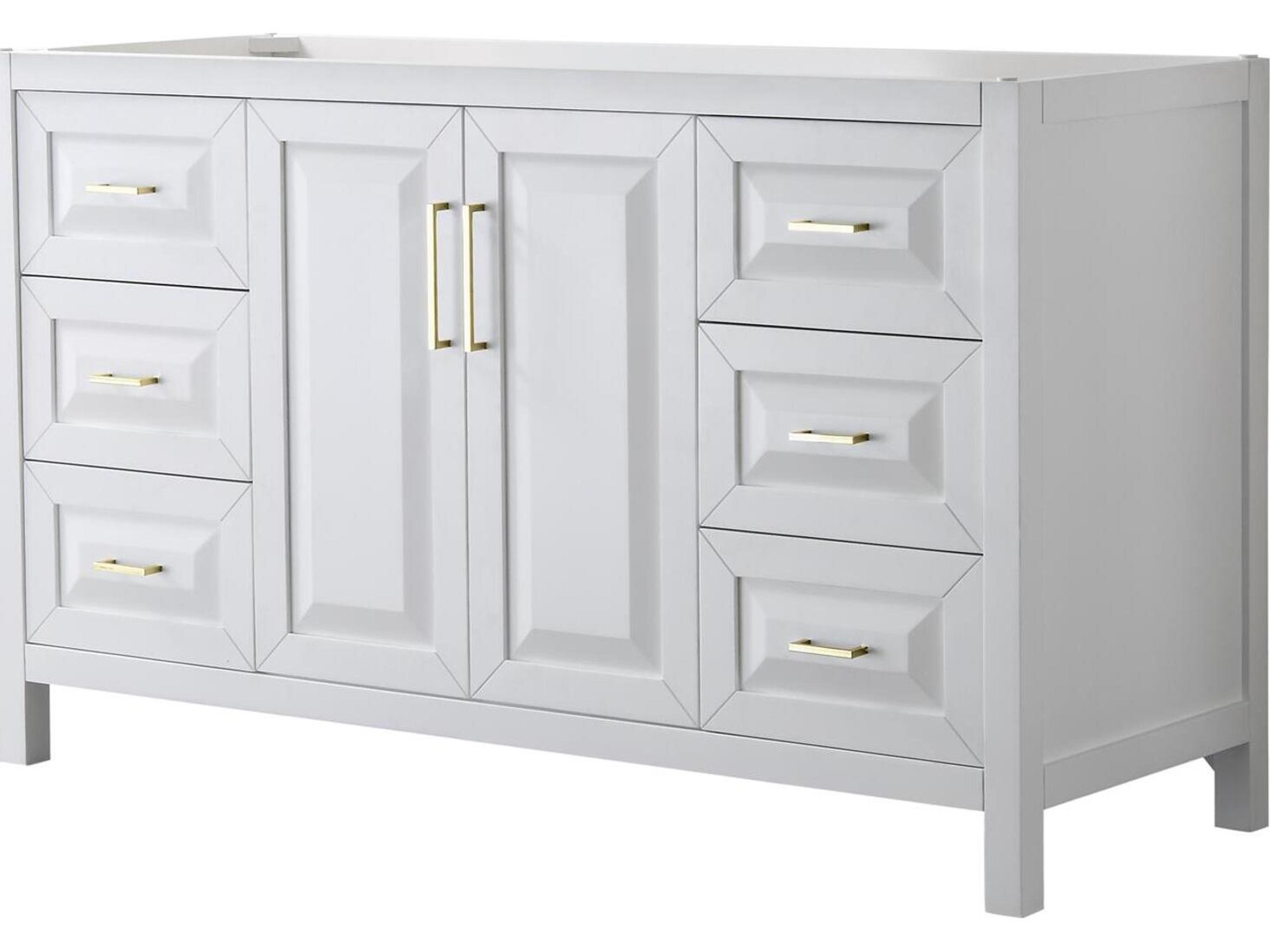 Wyndham Collection Daria 59" White Vanity