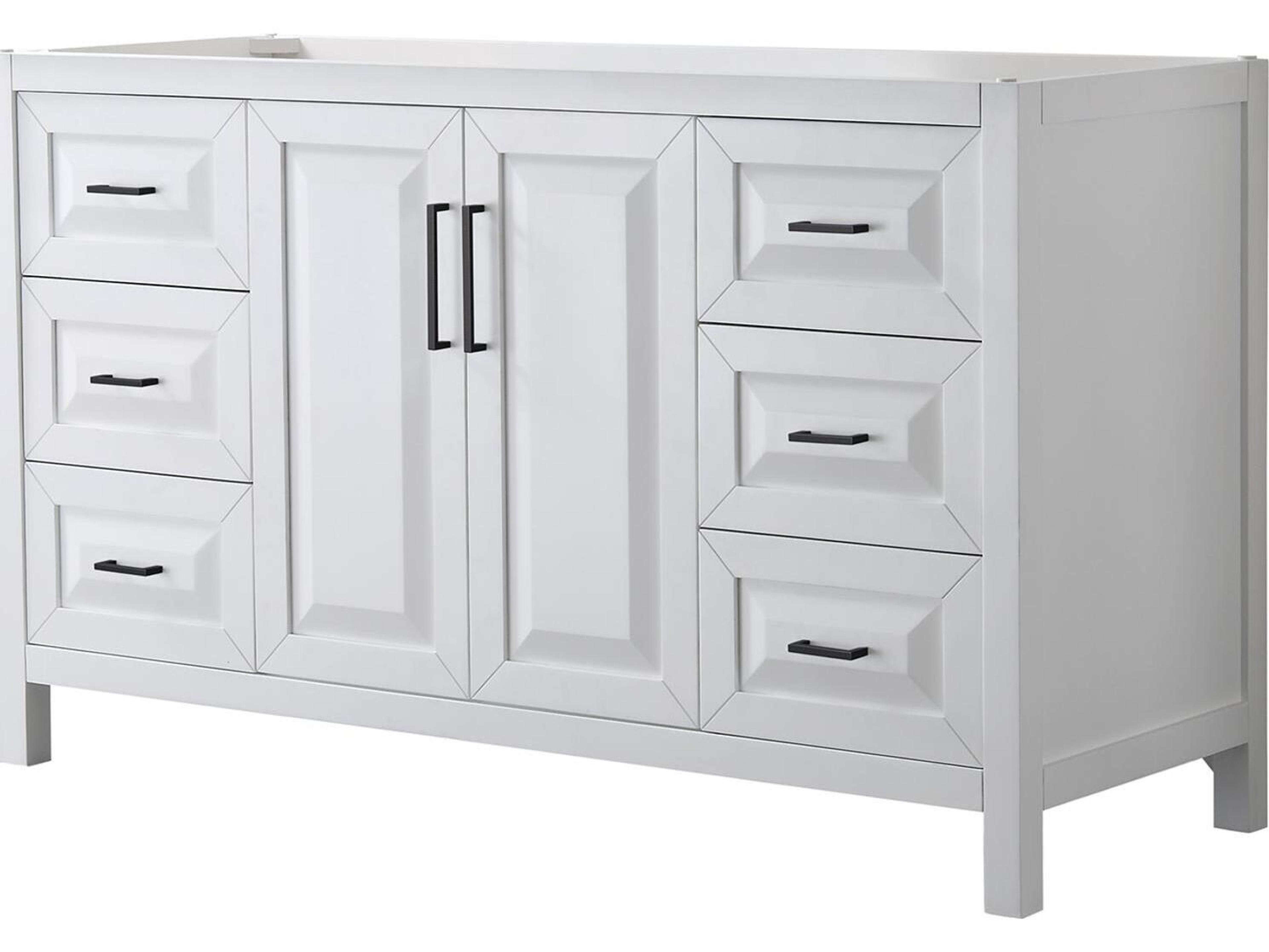 Wyndham Collection Daria 59" White Vanity