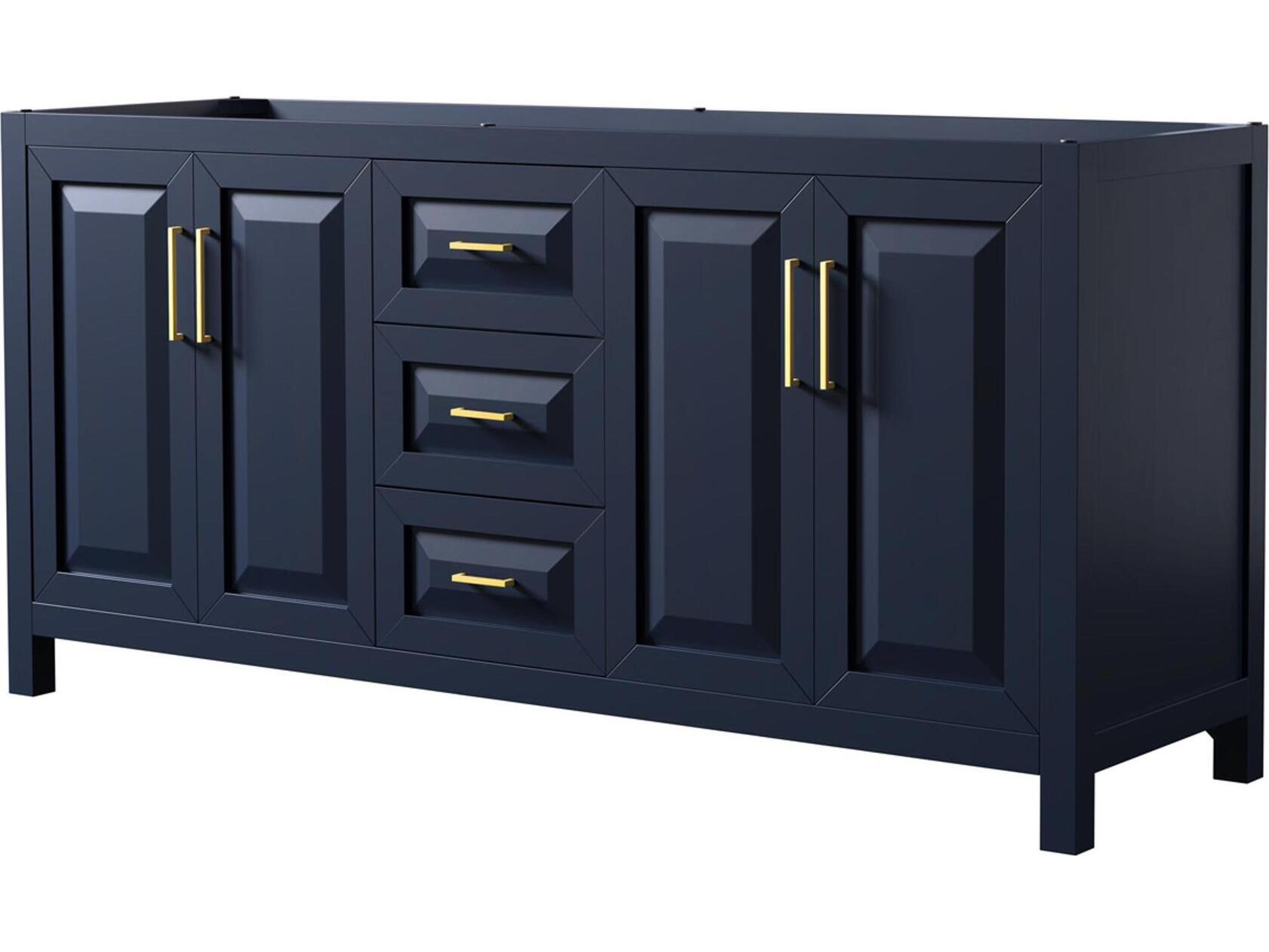 Wyndham Collection Daria 71" Dark Blue Vanity