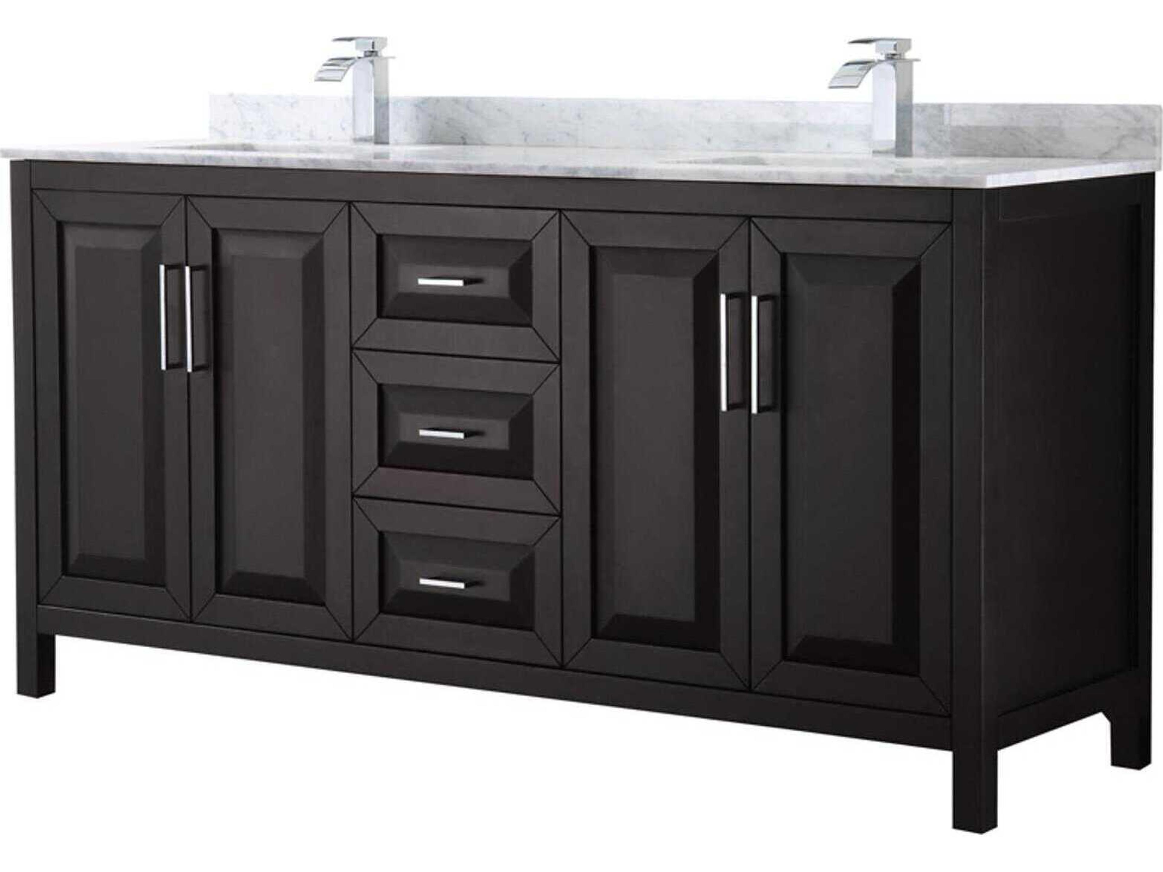Wyndham Collection Daria 72" Dark Espresso Vanity