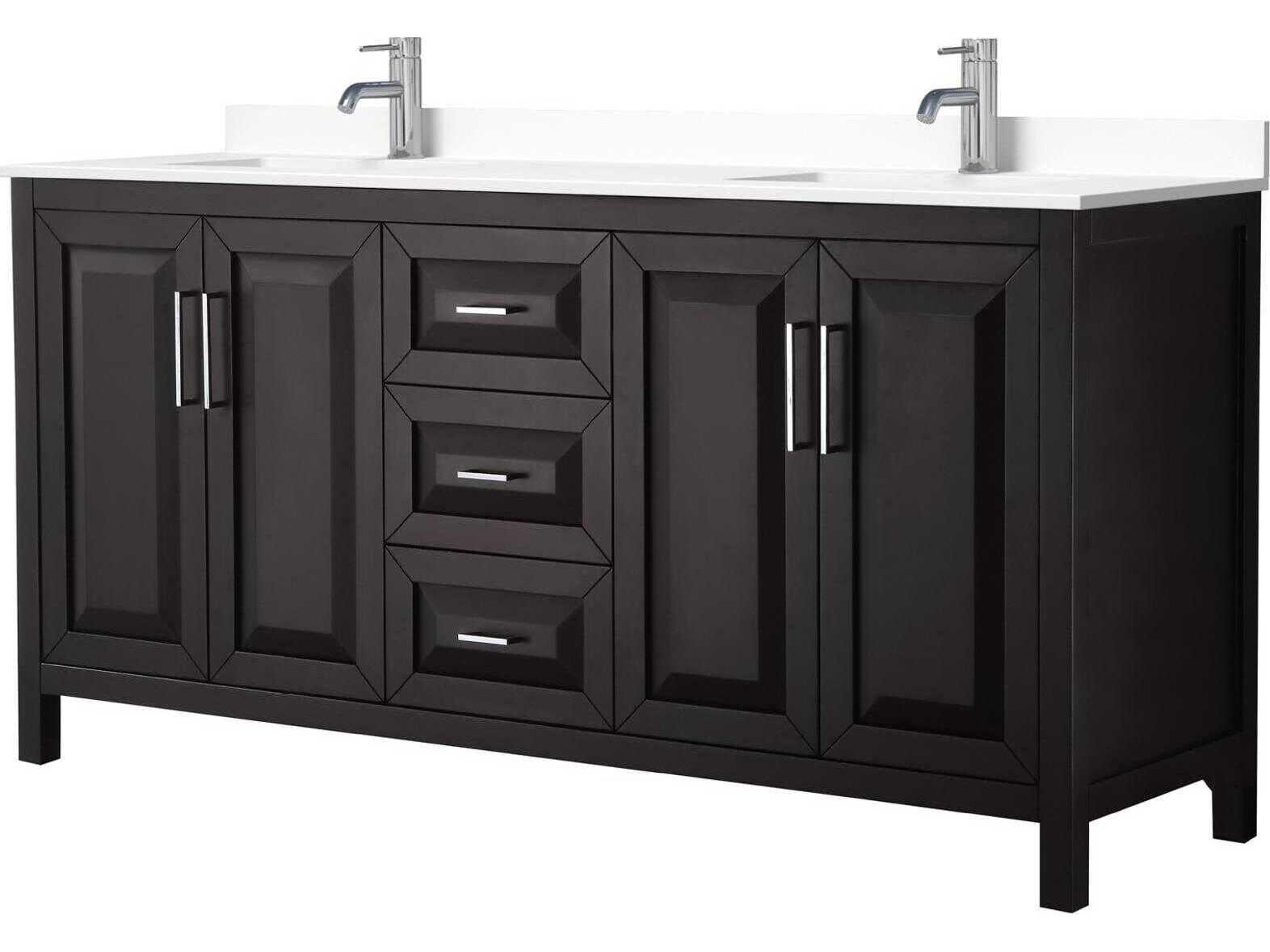 Wyndham Collection Daria 72" Dark Espresso Vanity