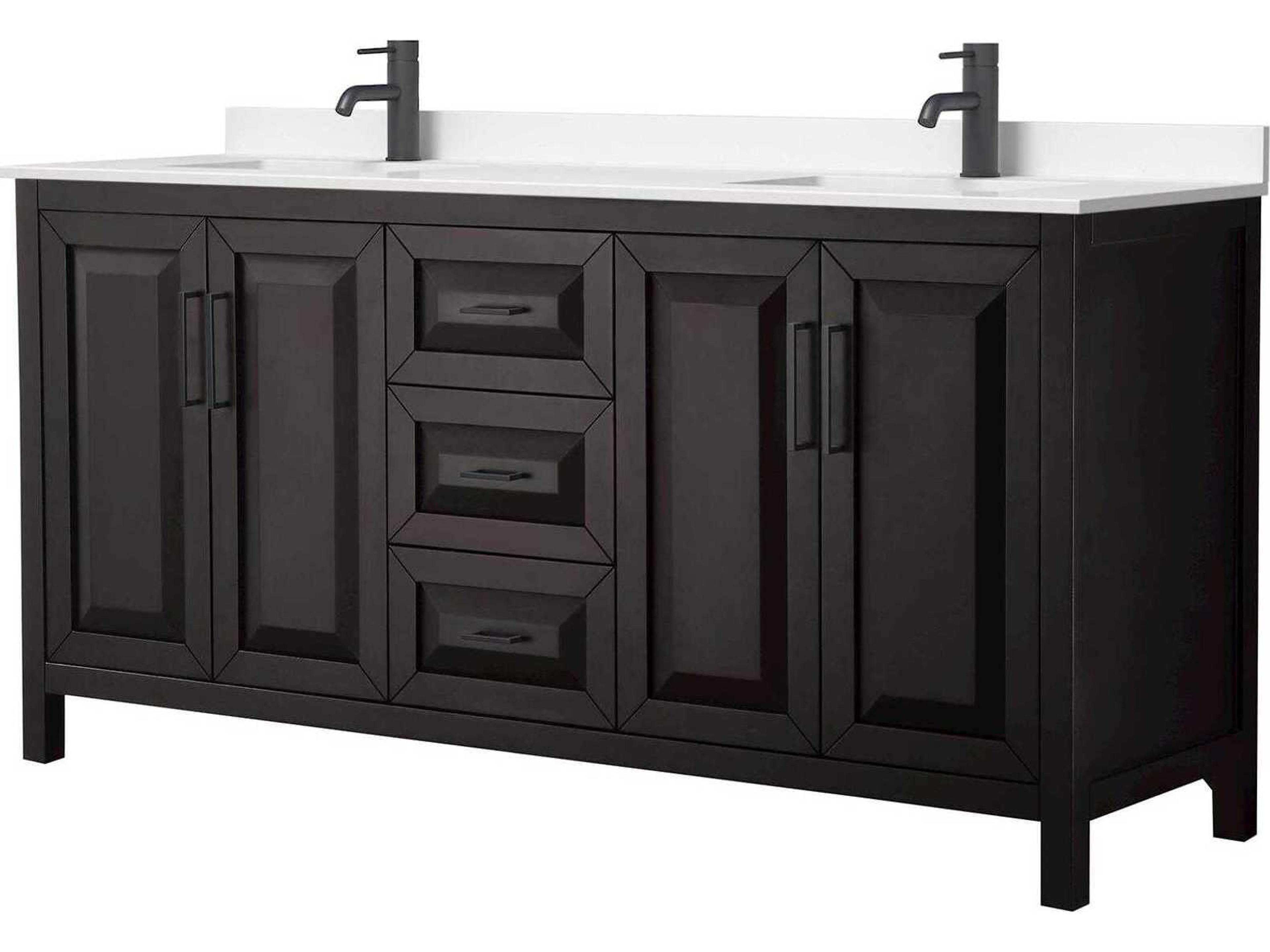 Wyndham Collection Daria 72" Dark Espresso Vanity