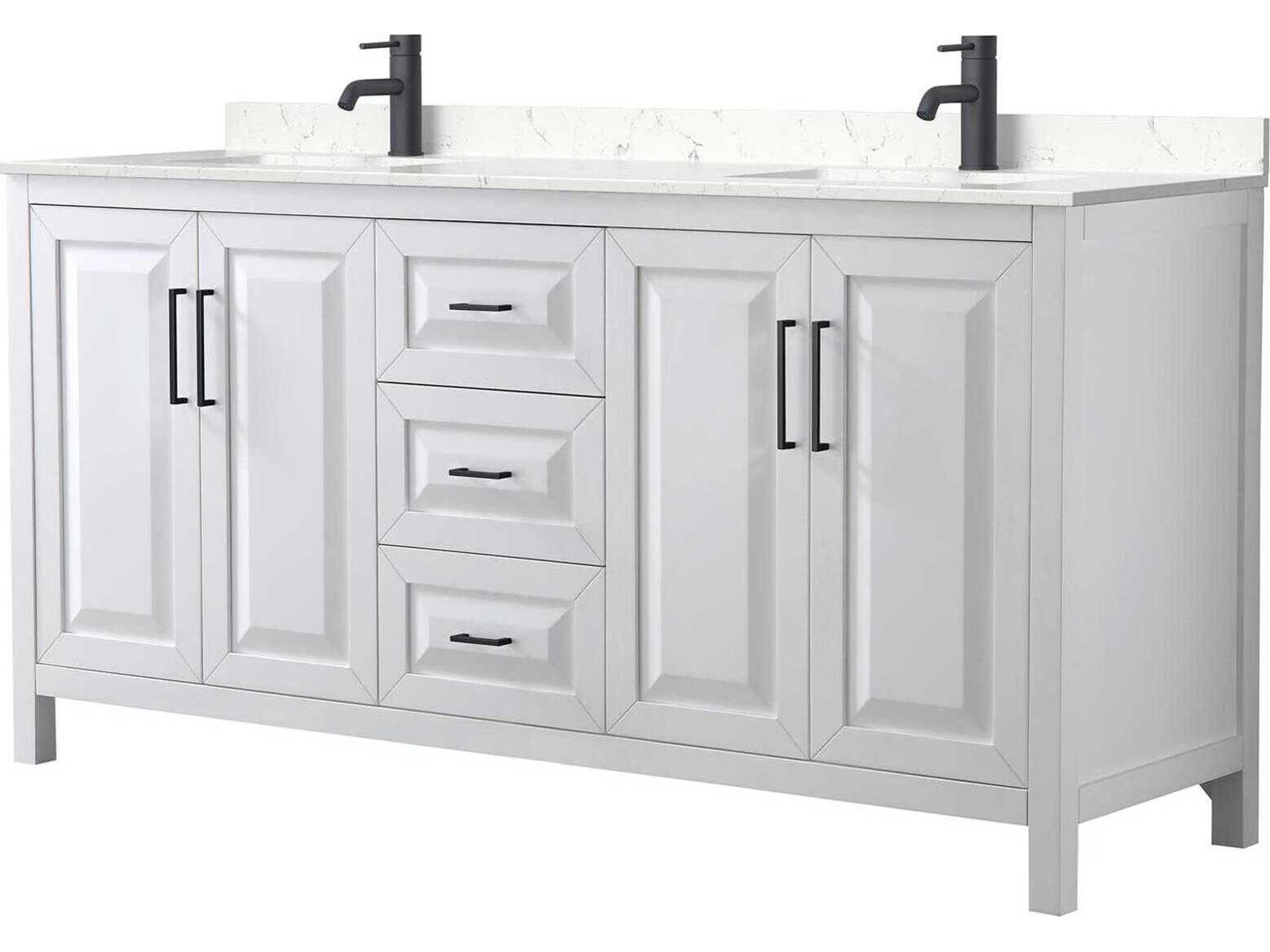 Daria 72" White Vanity