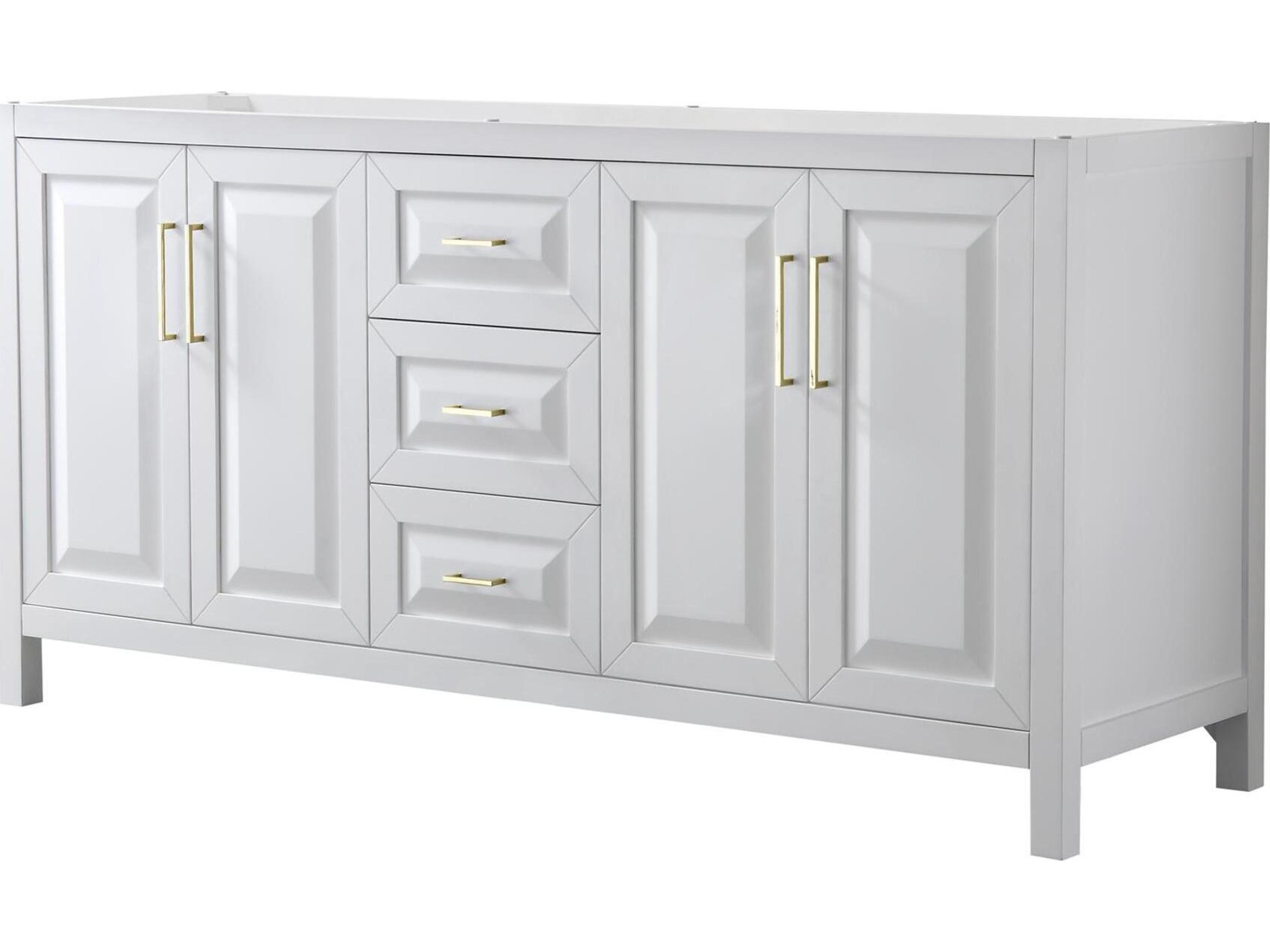Wyndham Collection Daria 71" White Vanity