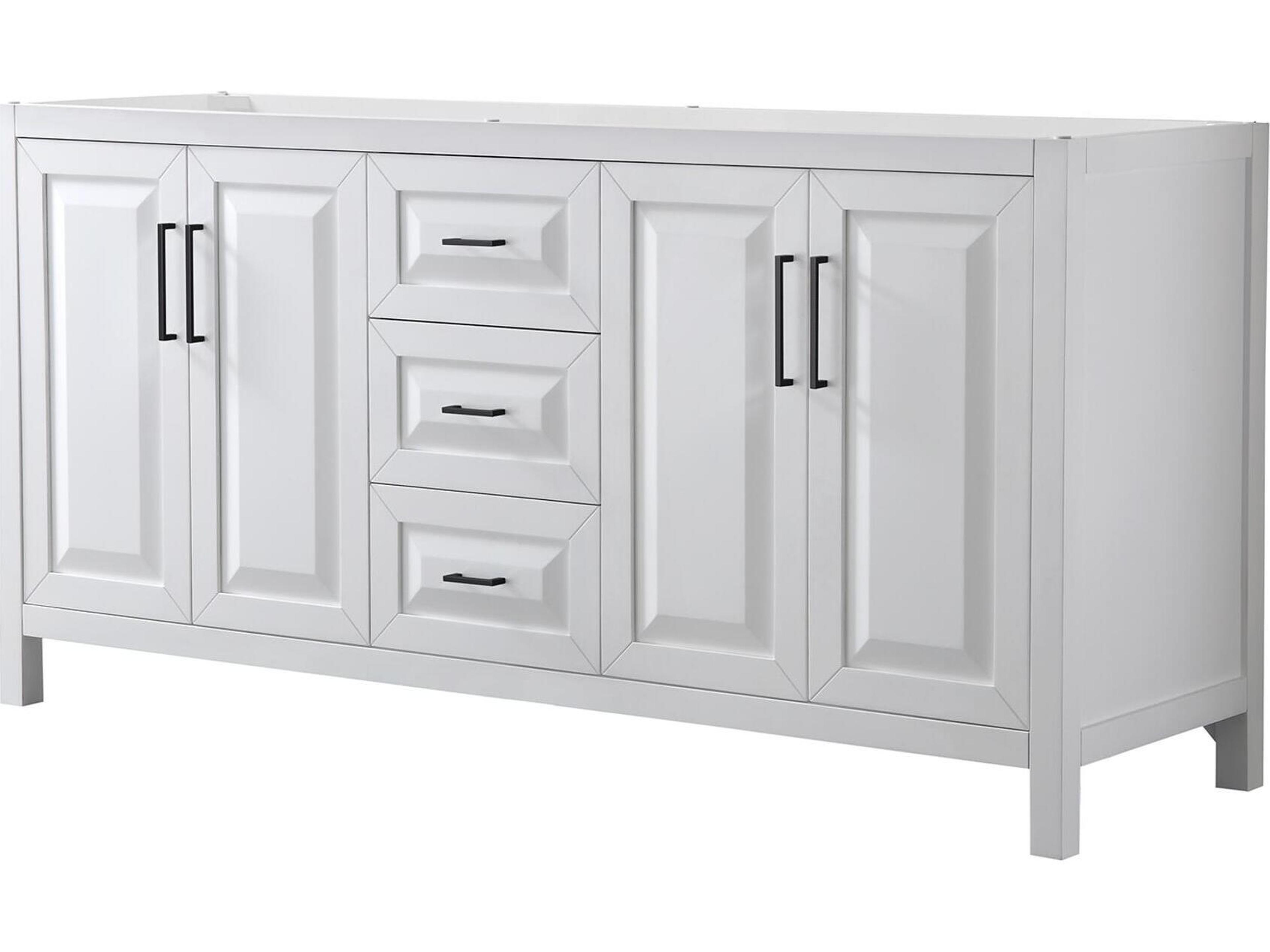 Wyndham Collection Daria 71" White Vanity