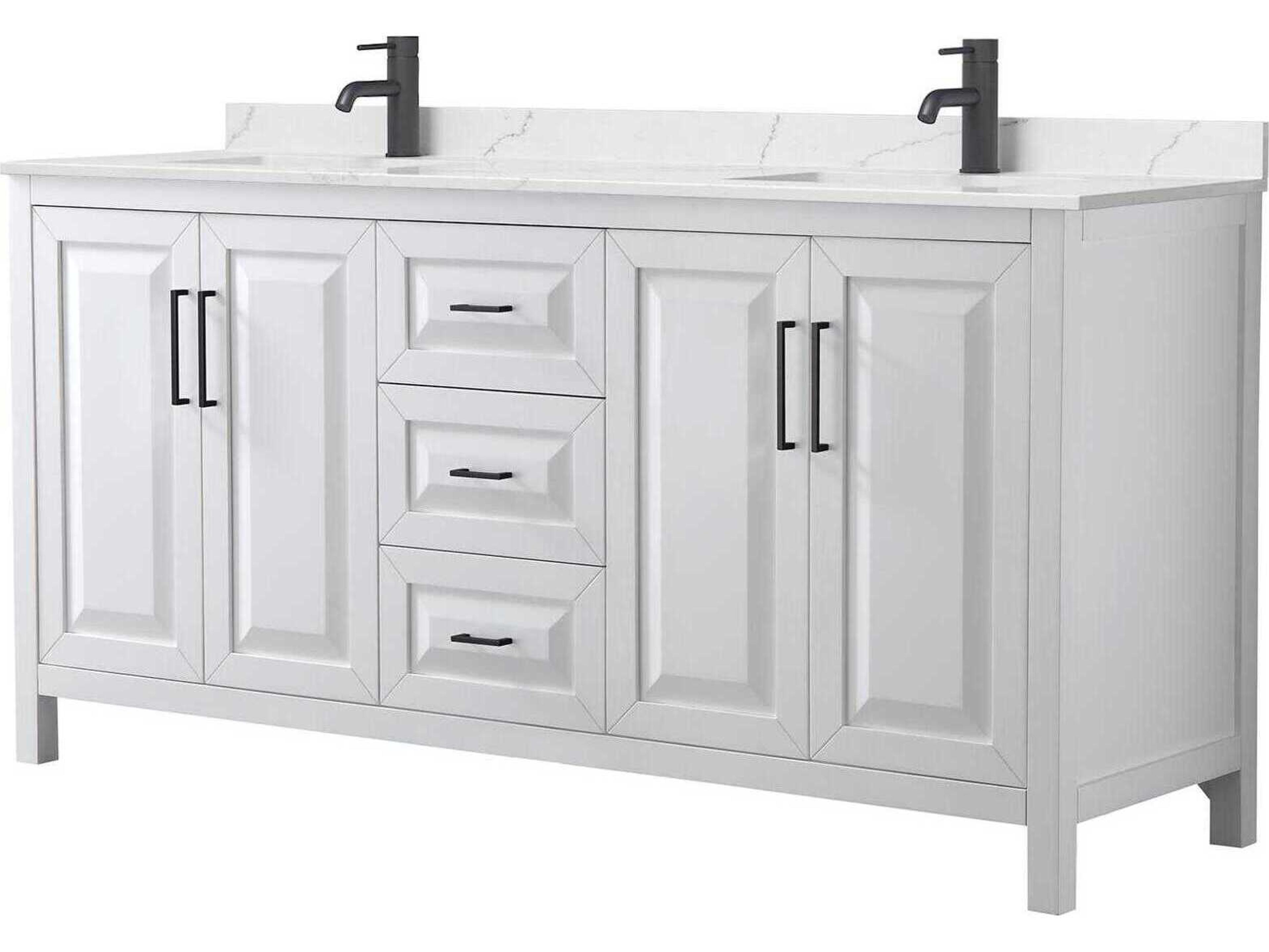 Daria 72" White Vanity