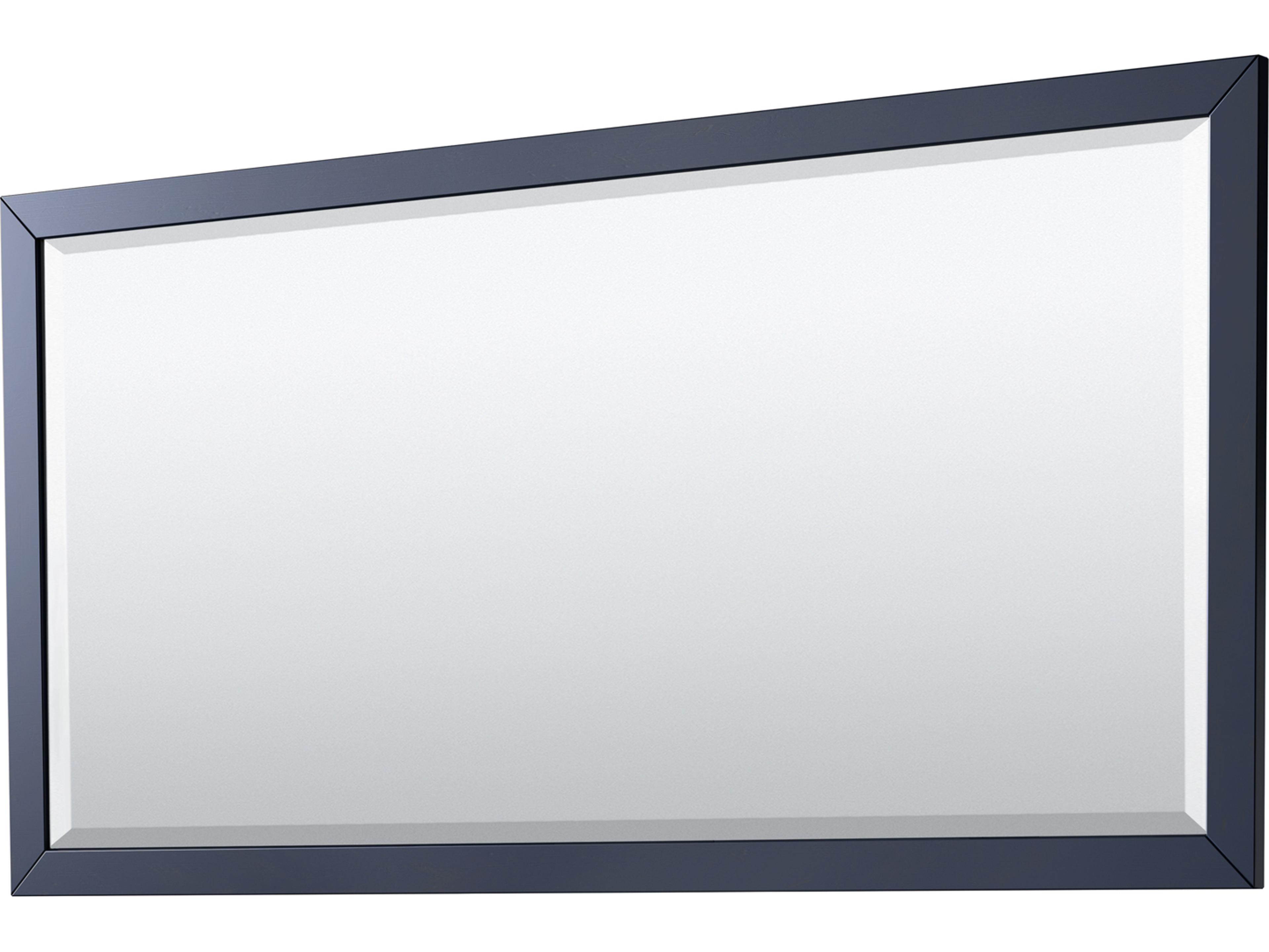 Wyndham Collection Daria 79" Dark Blue Vanity with 70" Mirror