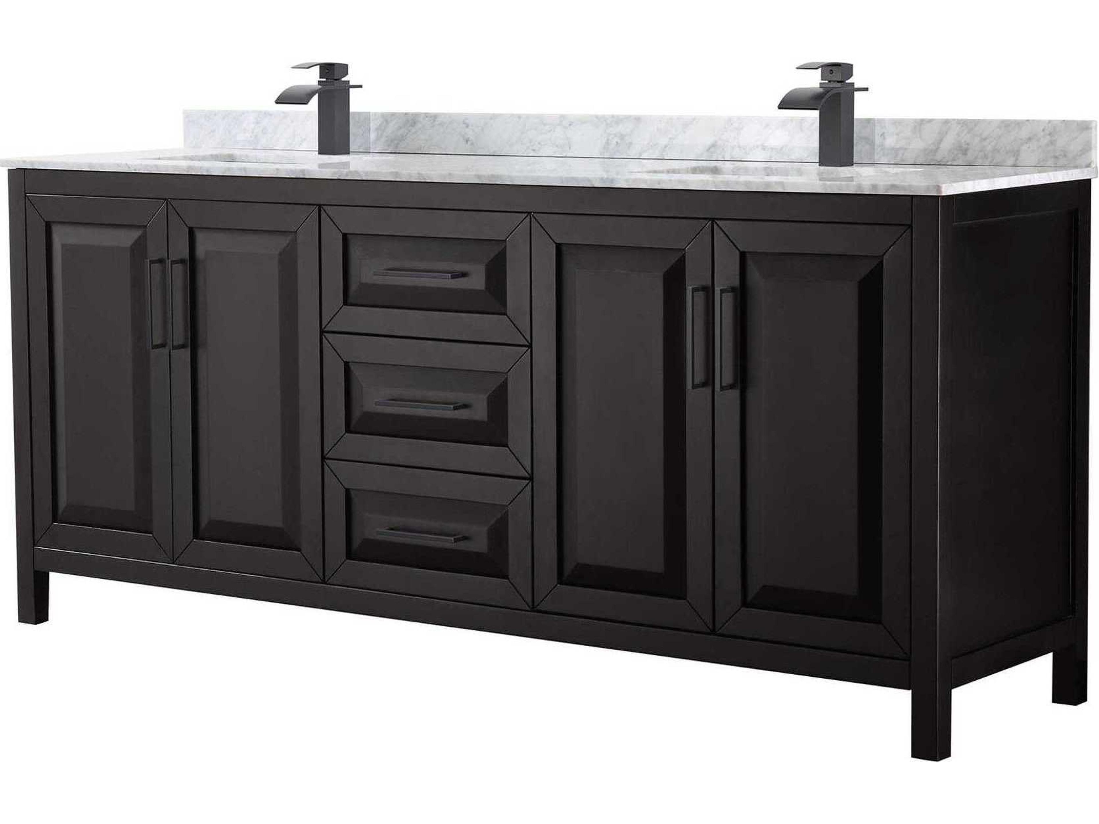 Wyndham Collection Daria 80" Dark Espresso Vanity