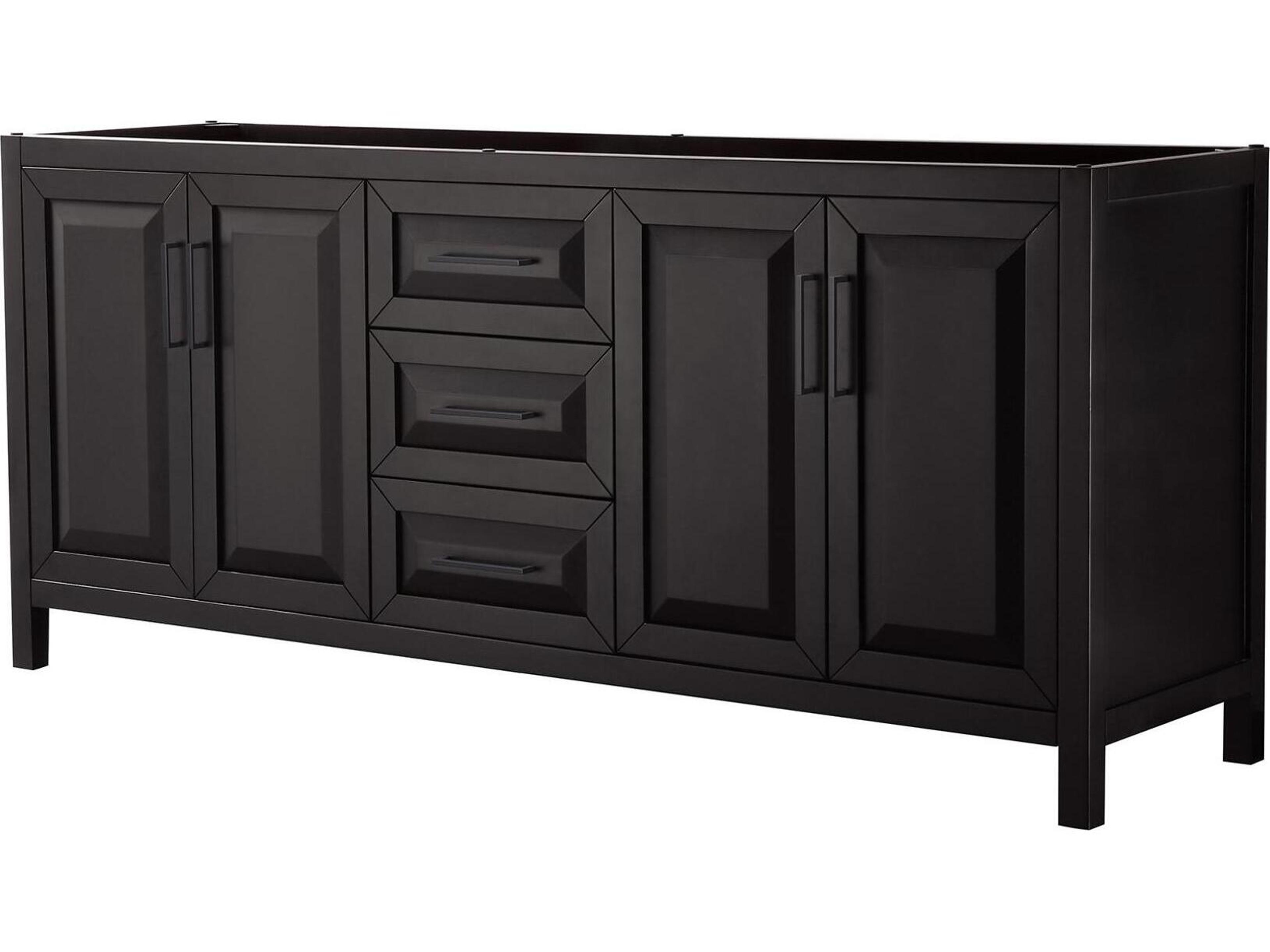 Wyndham Collection Daria 79" Dark Espresso Vanity