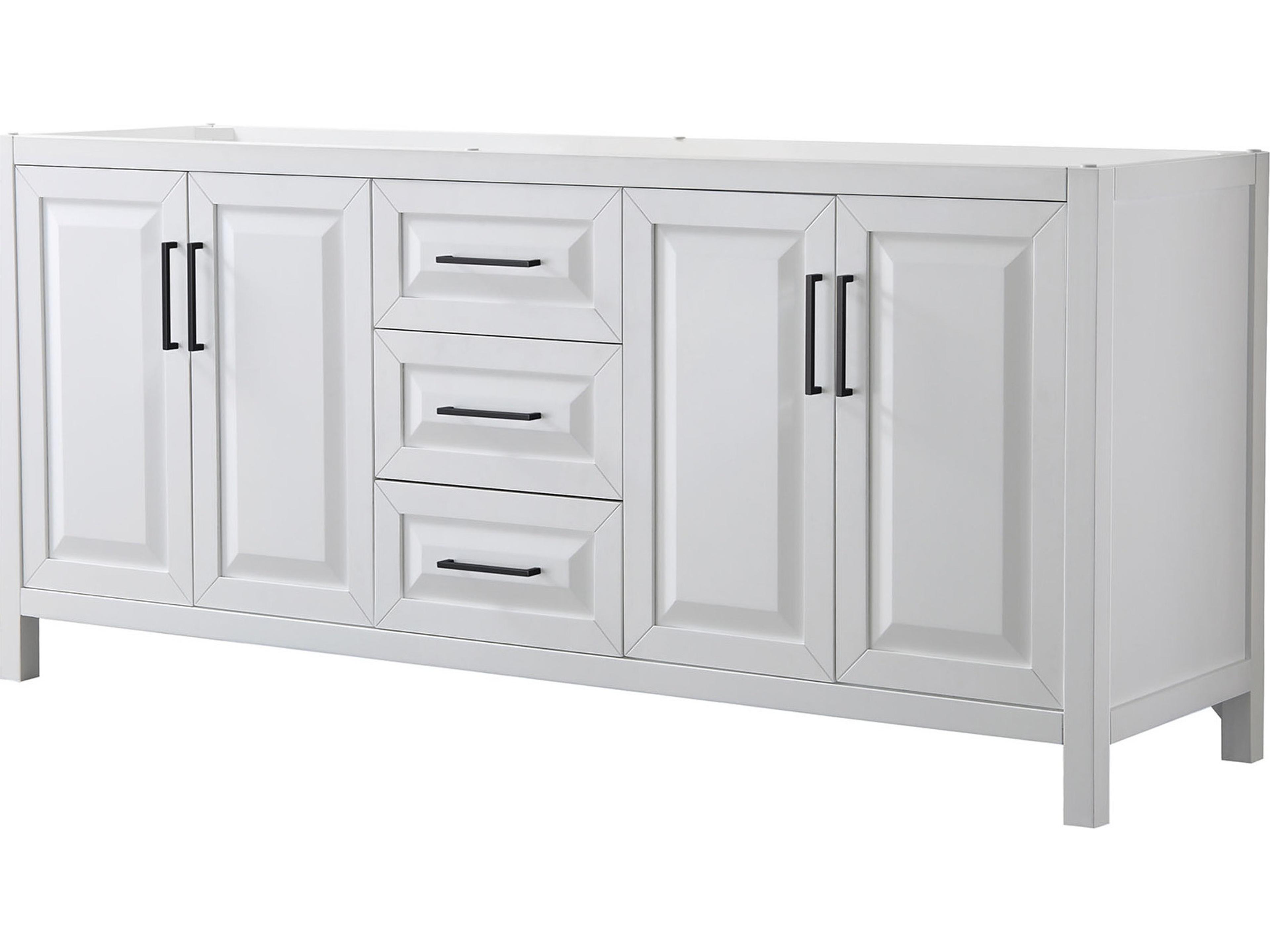 Daria 79" White Vanity