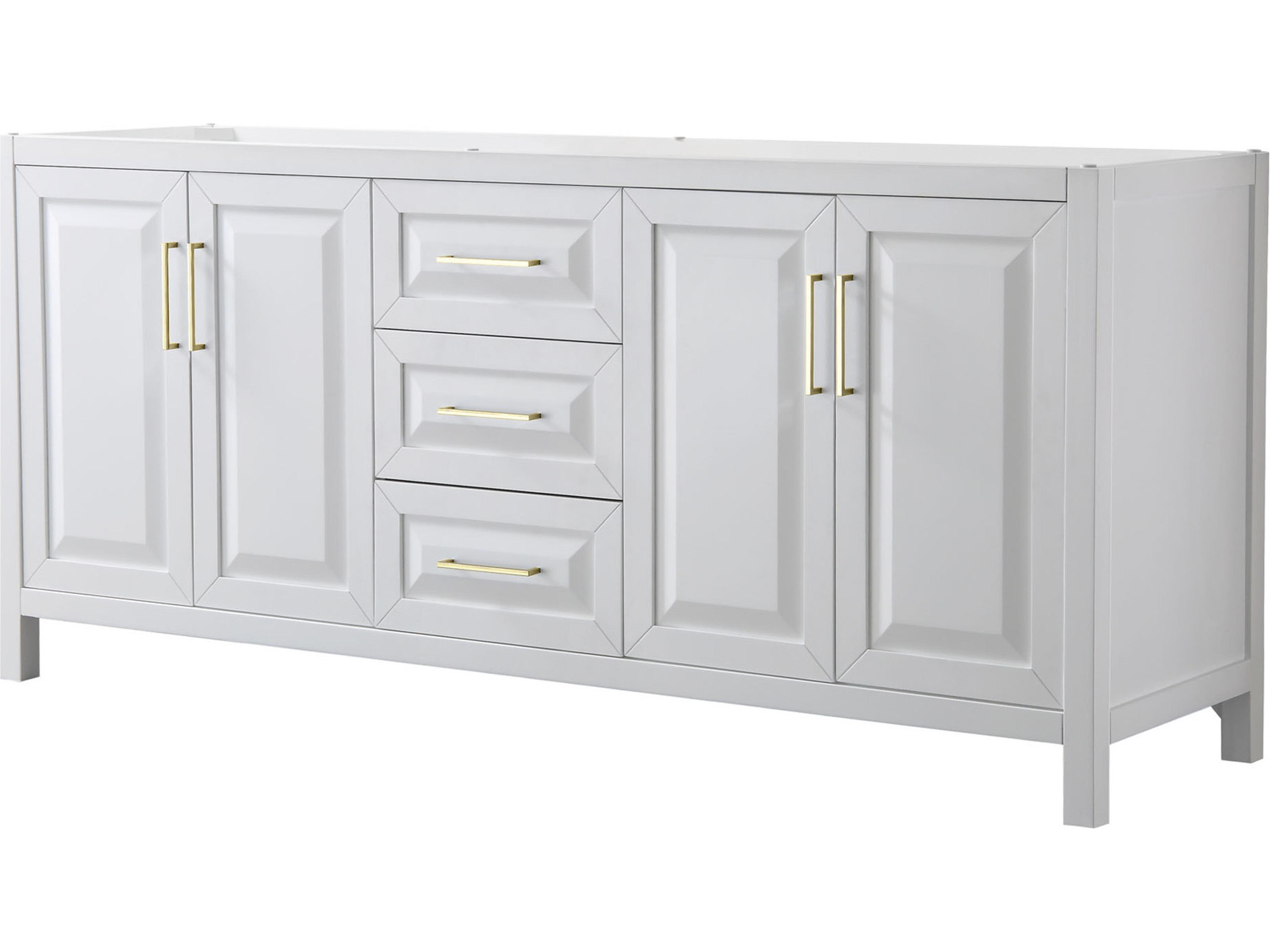 Wyndham Collection Daria 79" White Vanity