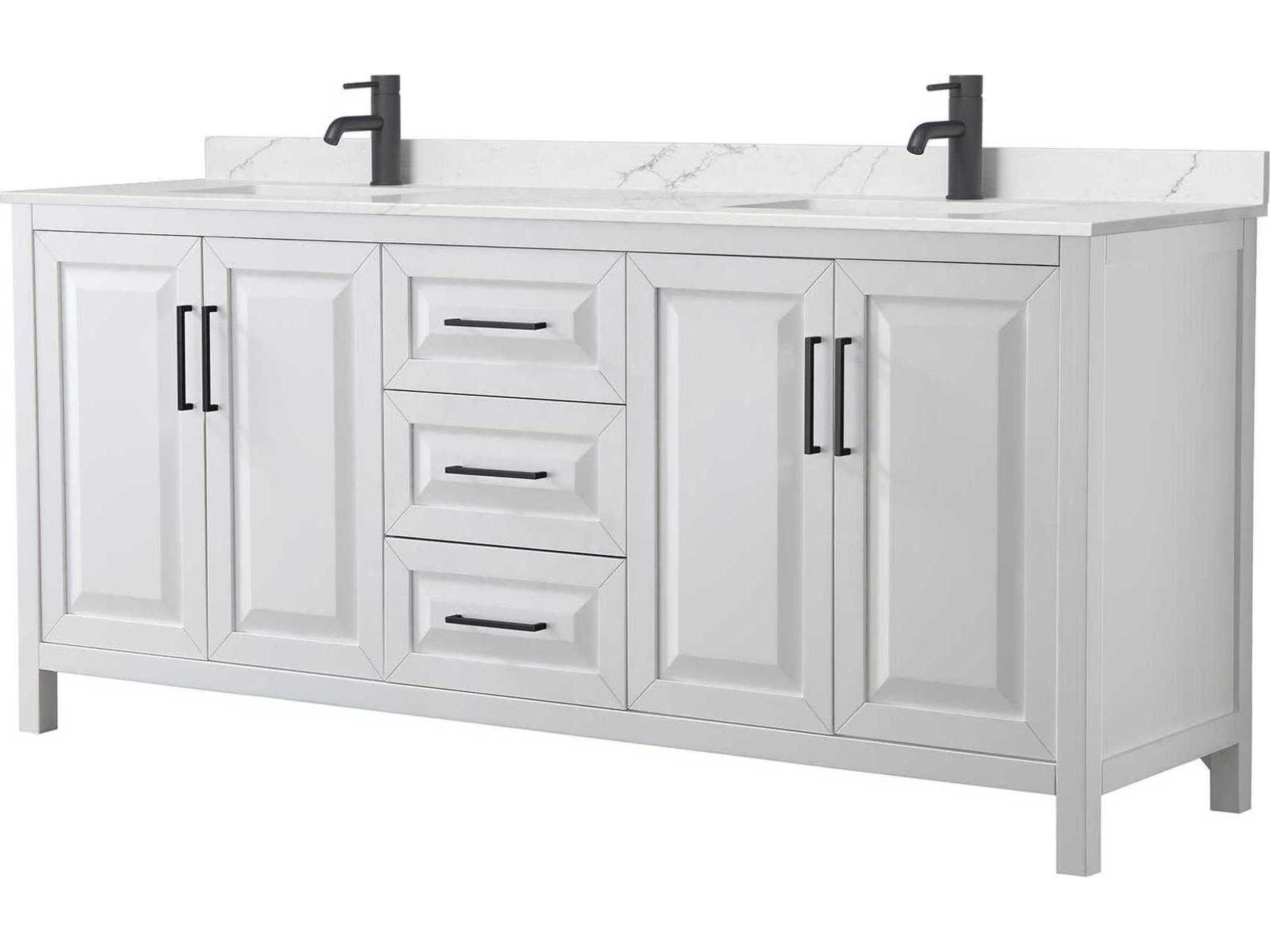 Daria 80" White Vanity