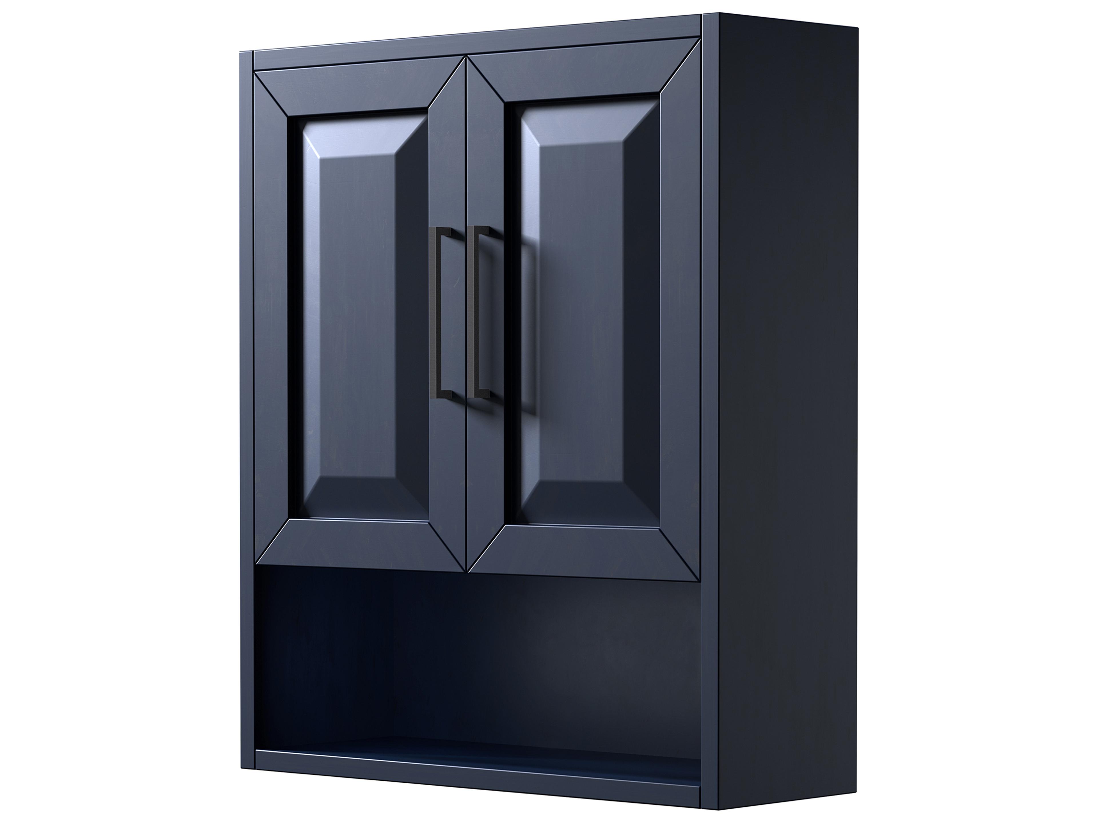Daria Dark Blue Over-the-Toilet Bathroom Wall-Mounted Storage Cabinet