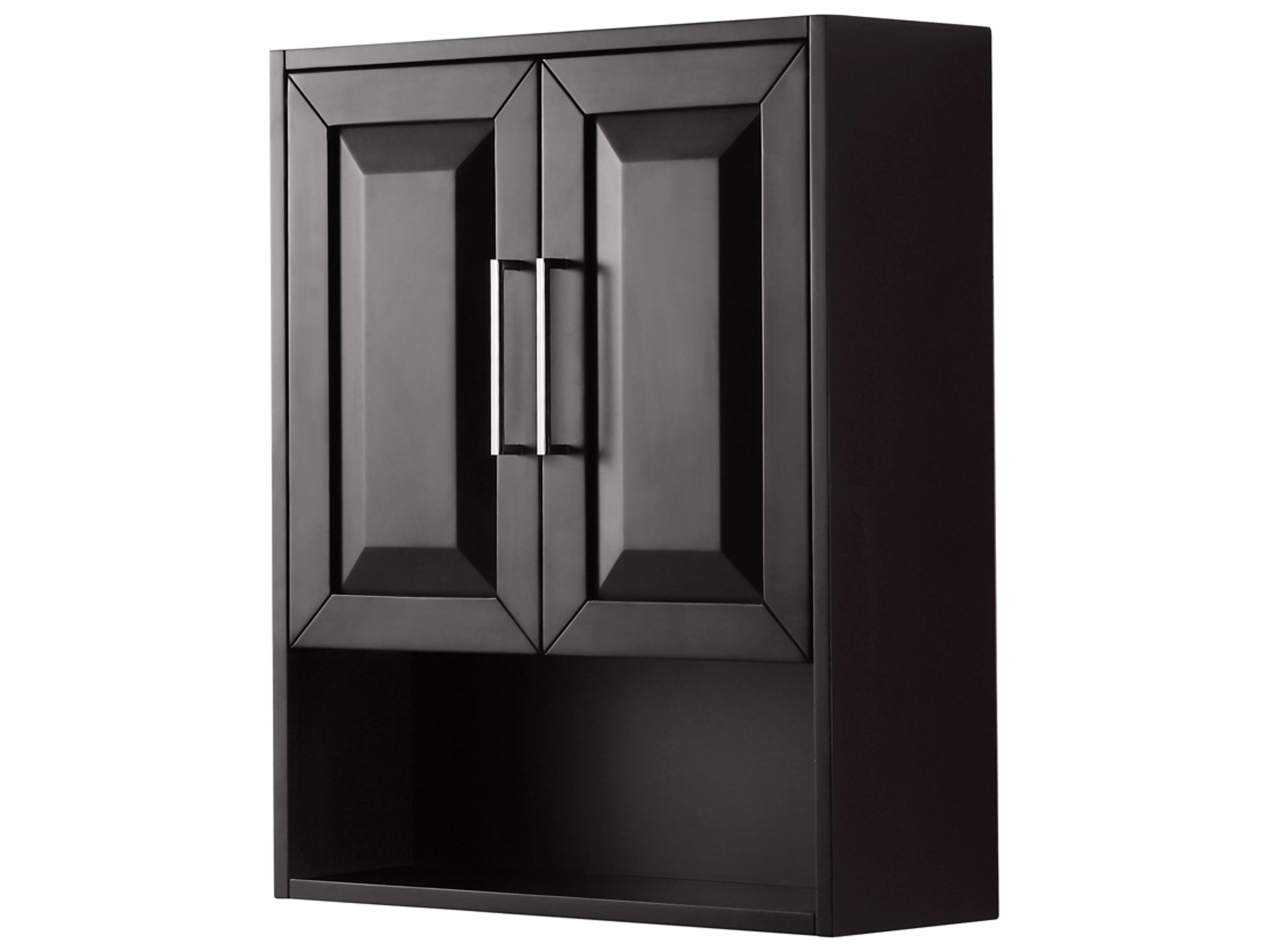 Daria Dark Espresso Over-the-Toilet Bathroom Wall-Mounted Storage Cabinet
