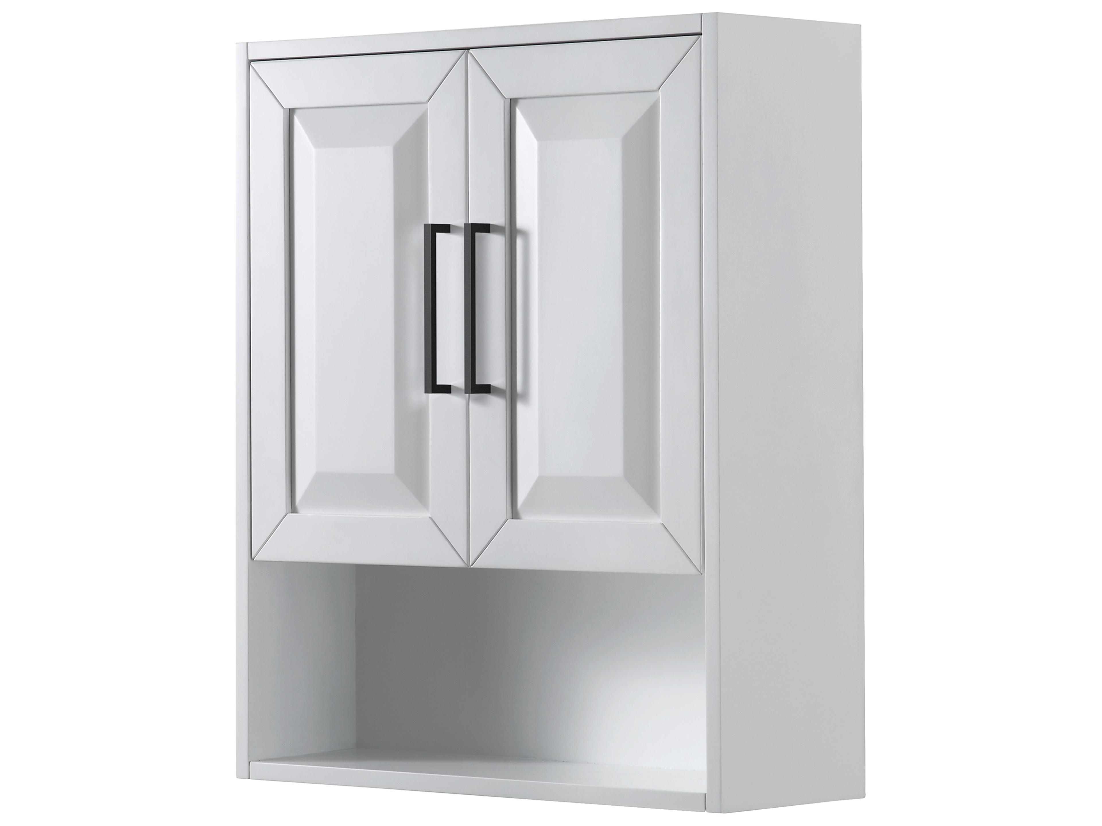 Daria White Over-the-Toilet Bathroom Wall-Mounted Storage Cabinet