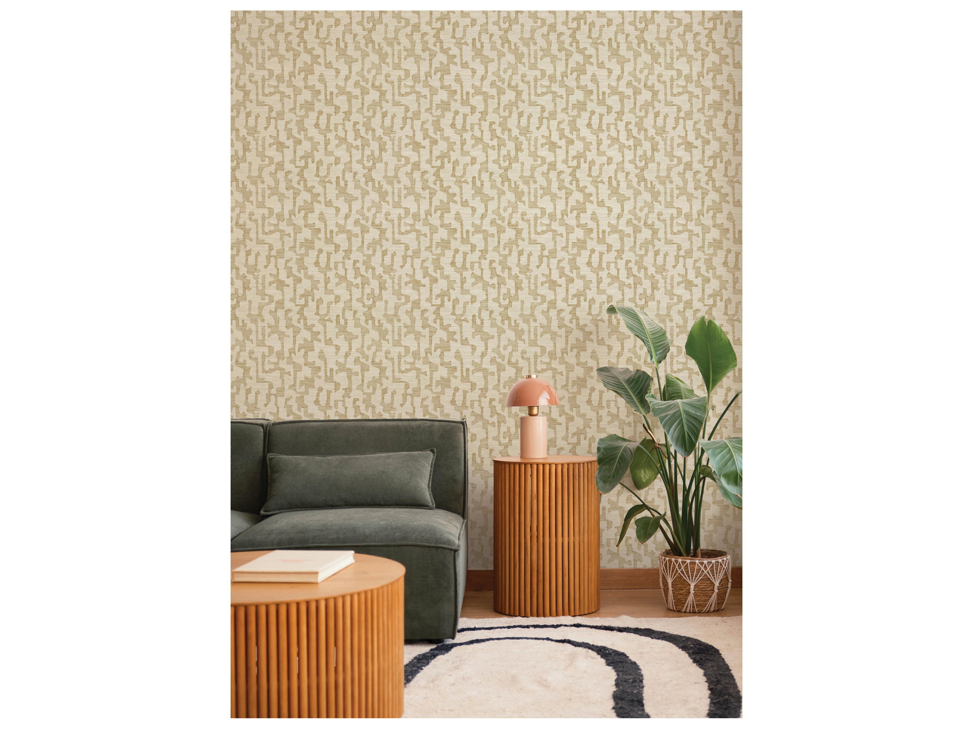 York Wallcoverings Drew & Jonathan Home Fifth Edition Chestnut Faux Grasscloth Wallpaper