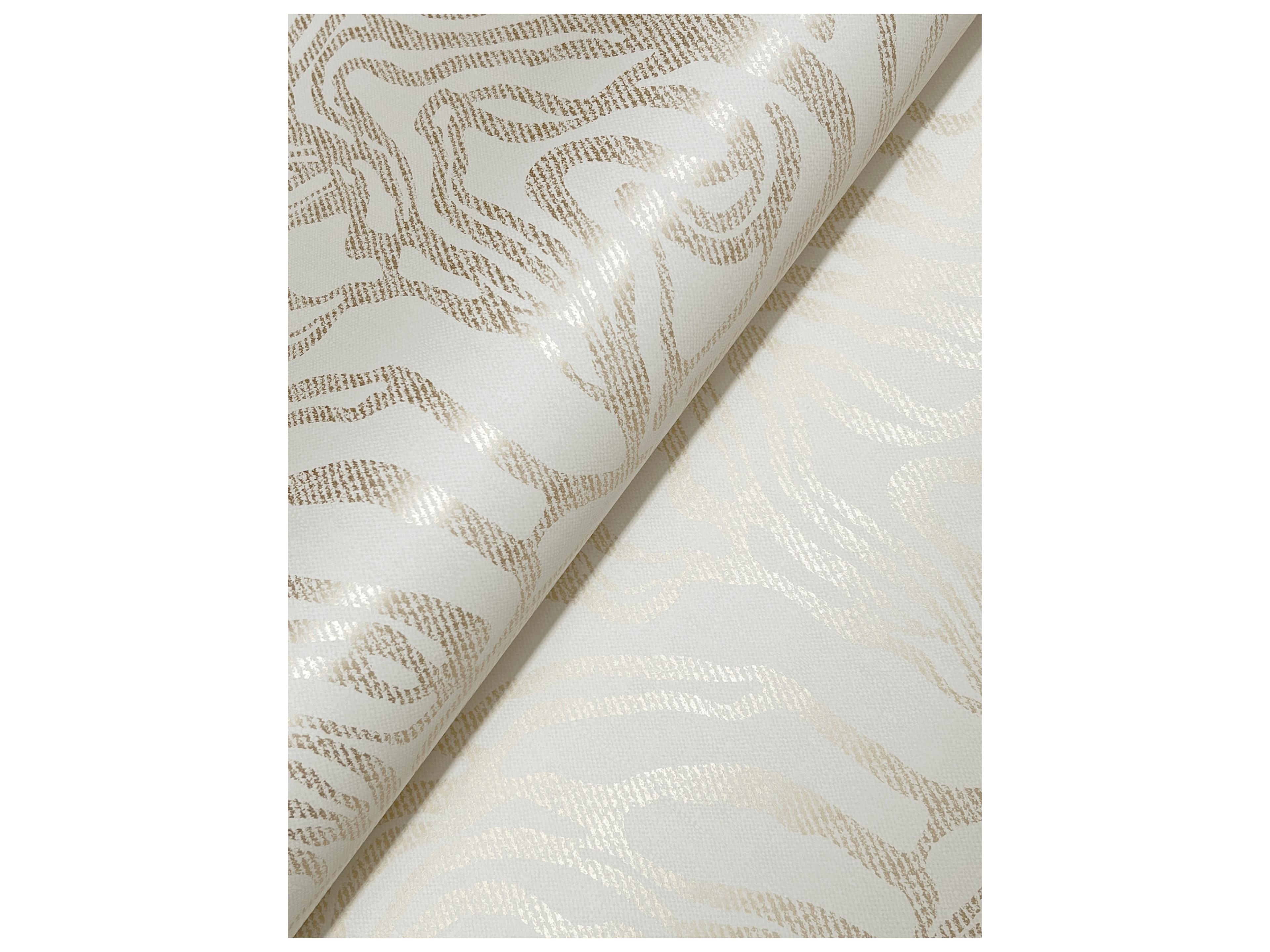 York Wallcoverings Drew & Jonathan Home Fifth Edition Gold Marbled Wallpaper