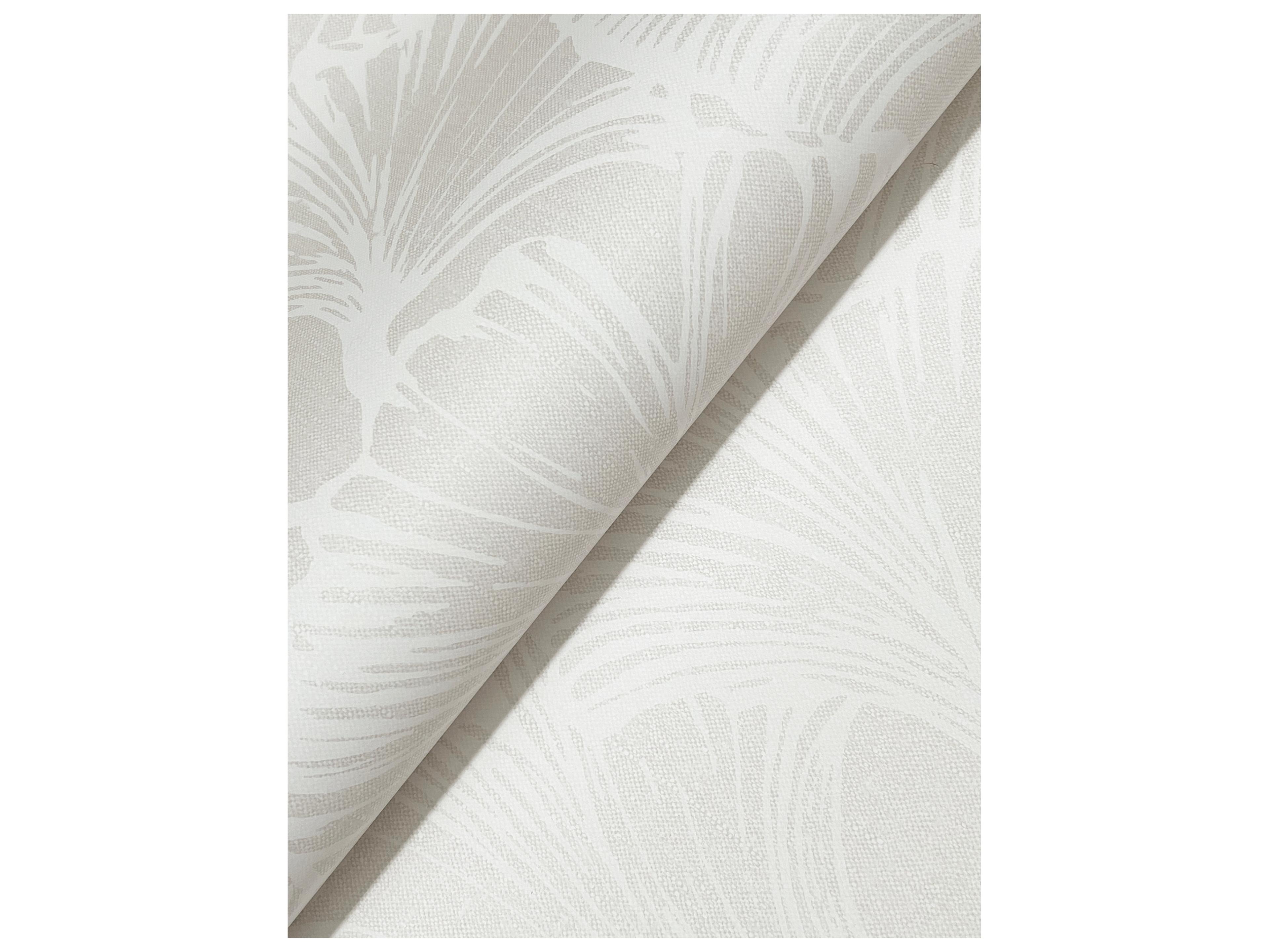 York Wallcoverings Drew & Jonathan Home Fifth Edition Dove Ginkgo Leaf Wallpaper