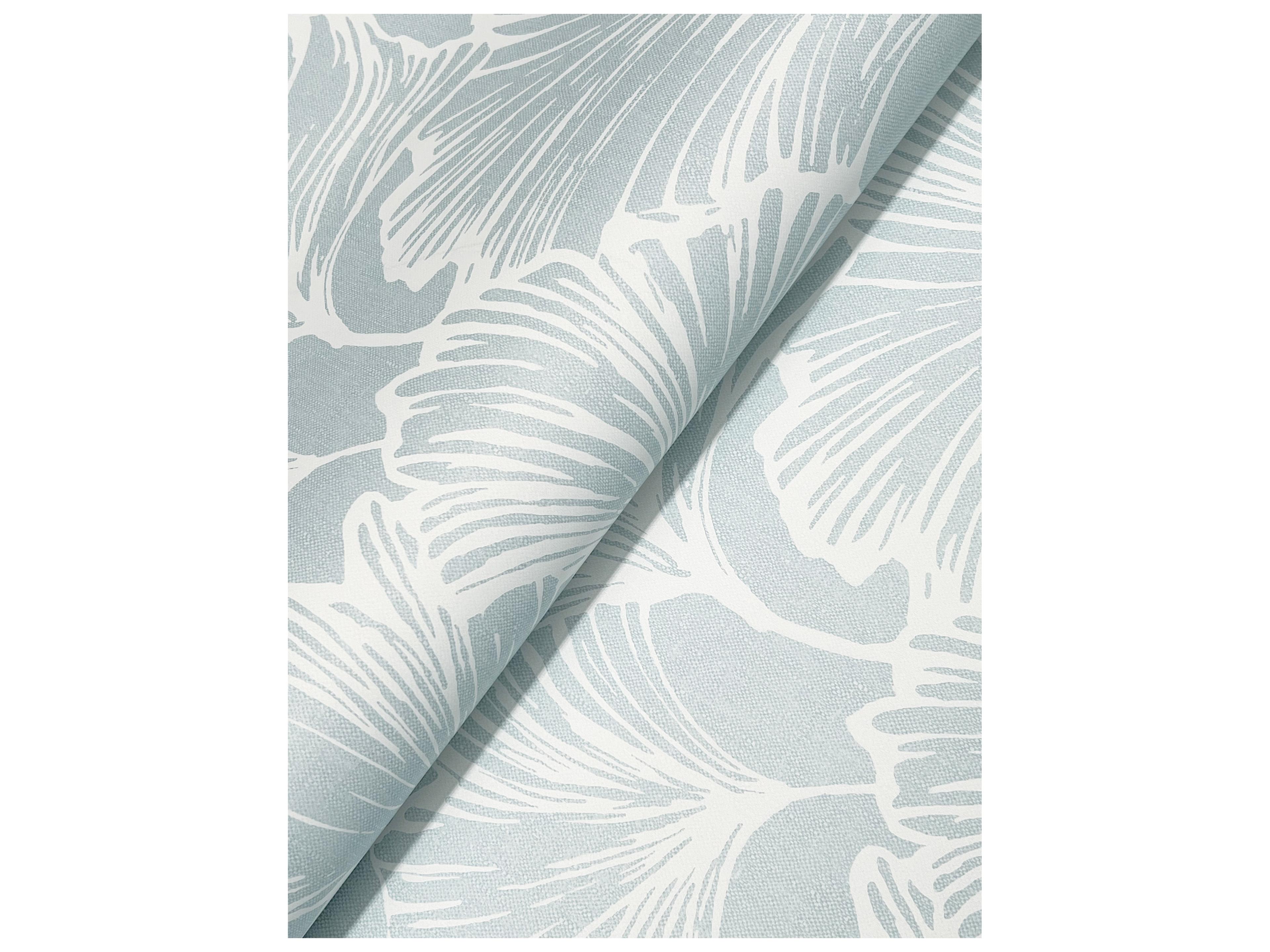 York Wallcoverings Drew & Jonathan Home Fifth Edition Sky Ginkgo Leaf Wallpaper