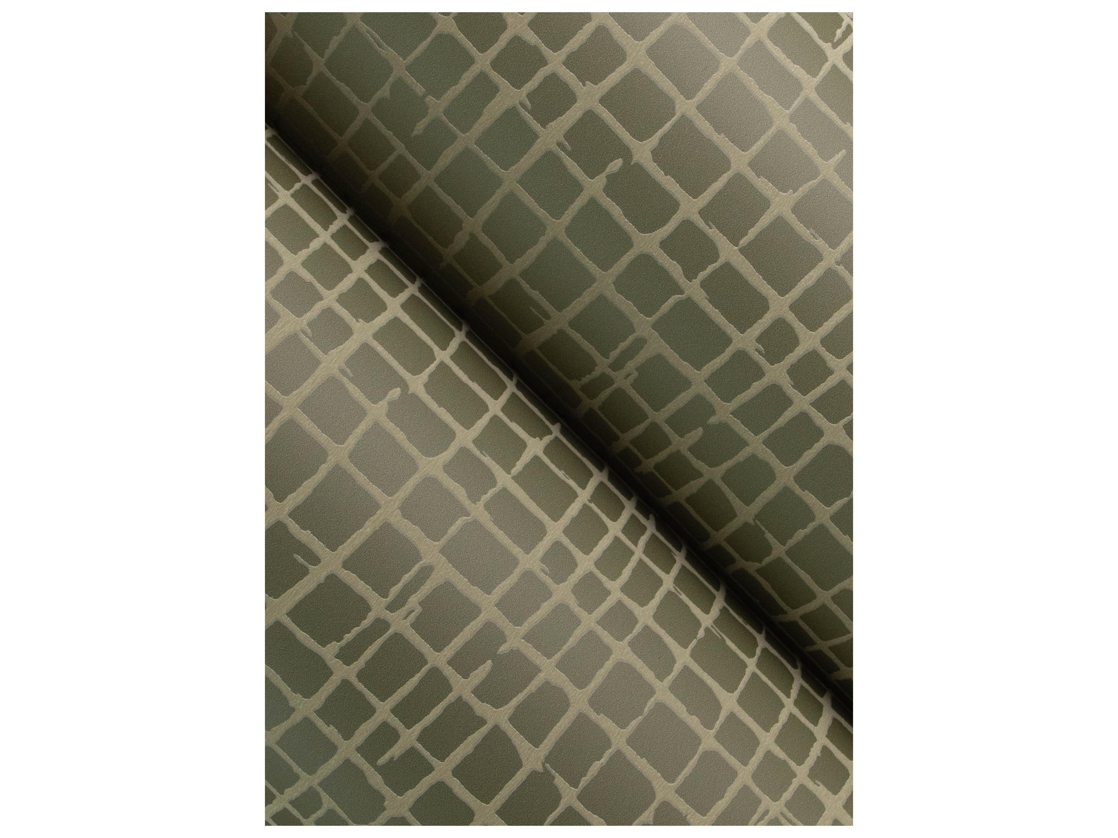 York Wallcoverings Drew & Jonathan Home Fifth Edition Moss Gridline Wallpaper