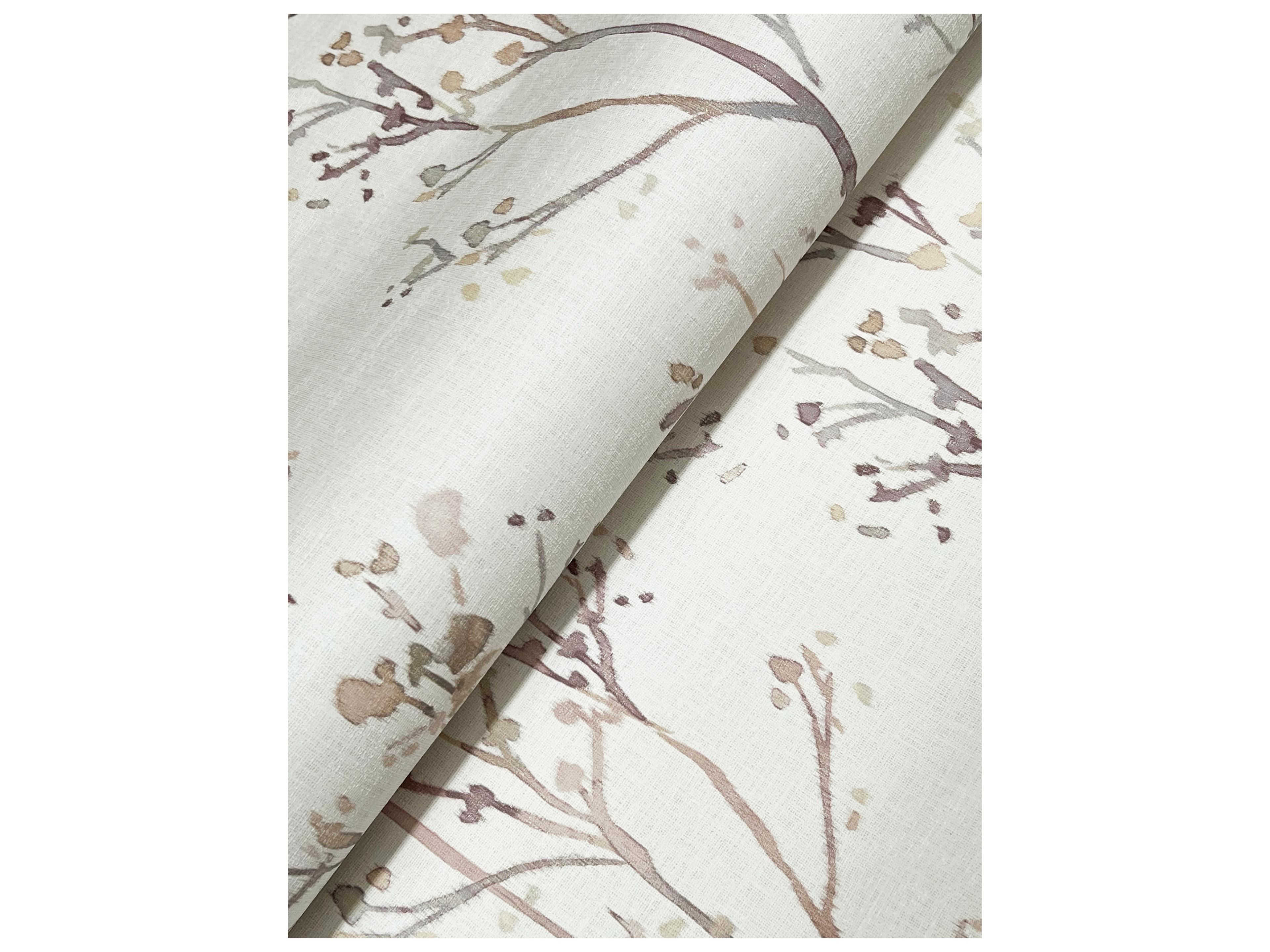 York Wallcoverings Drew & Jonathan Home Fifth Edition Lavender Budding Branches Wallpaper