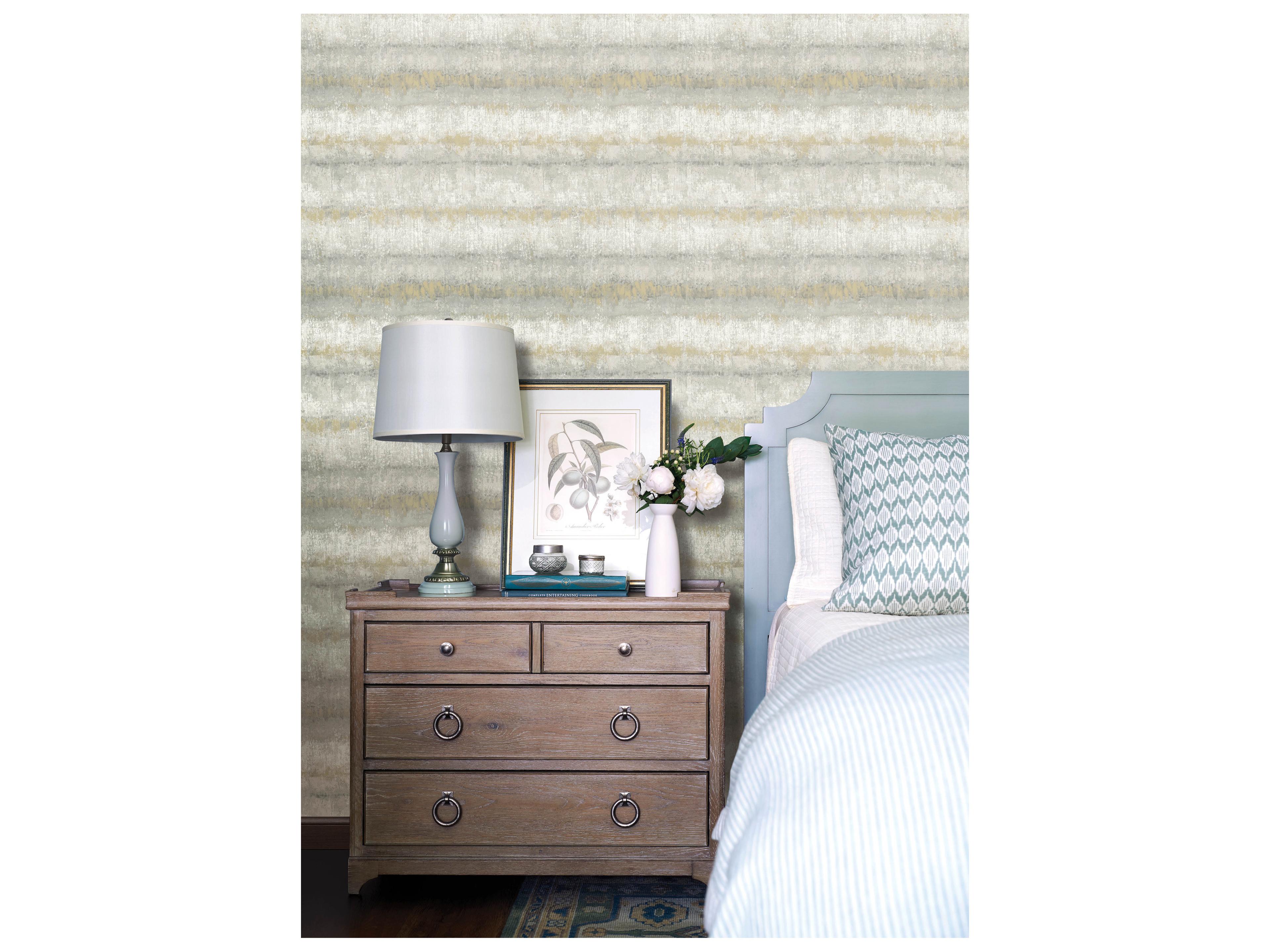 York Wallcoverings Drew & Jonathan Home Fifth Edition Grey Wallpaper