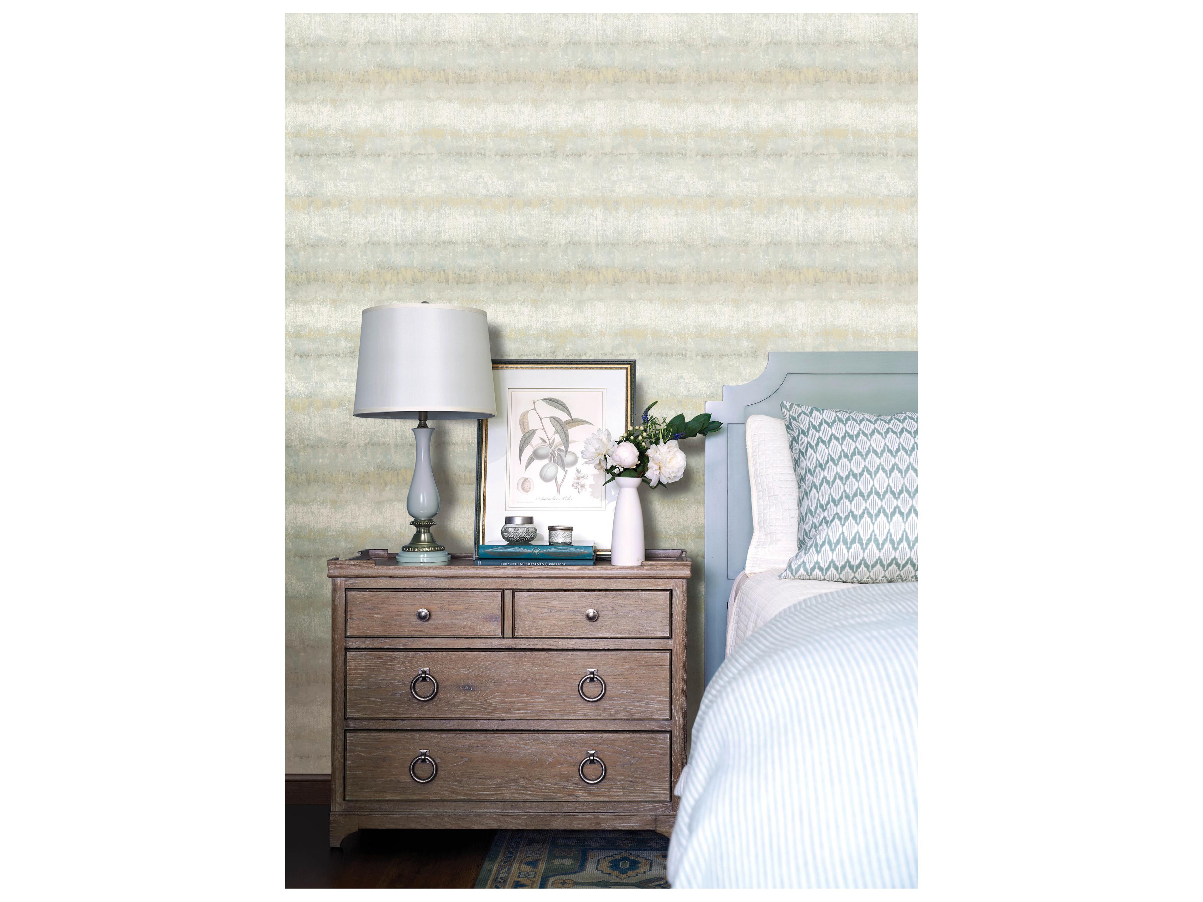 York Wallcoverings Drew & Jonathan Home Fifth Edition Seafoam Wallpaper