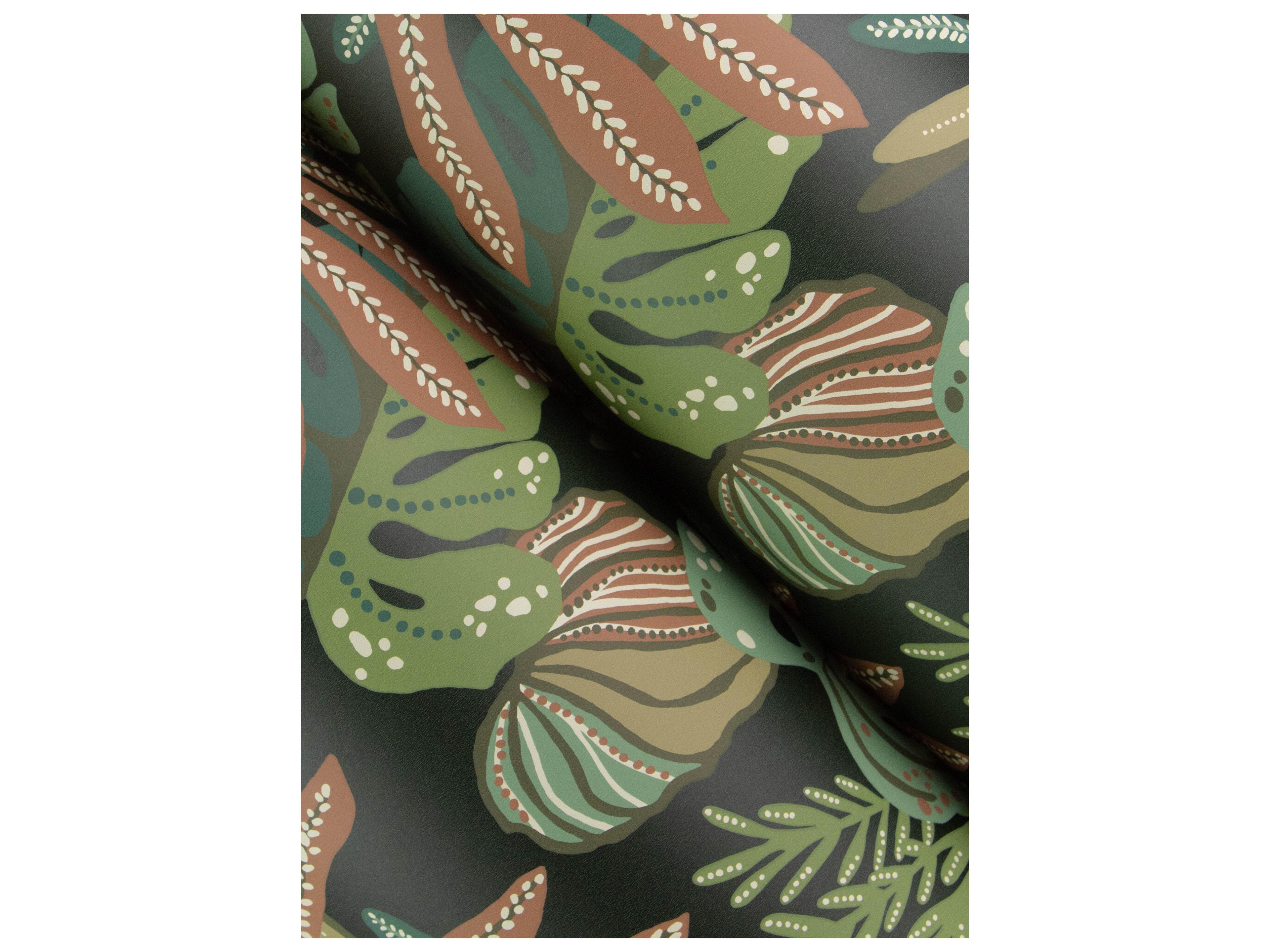 York Wallcoverings Drew & Jonathan Home Fifth Edition Multicolor Tropical Foliage Wallpaper