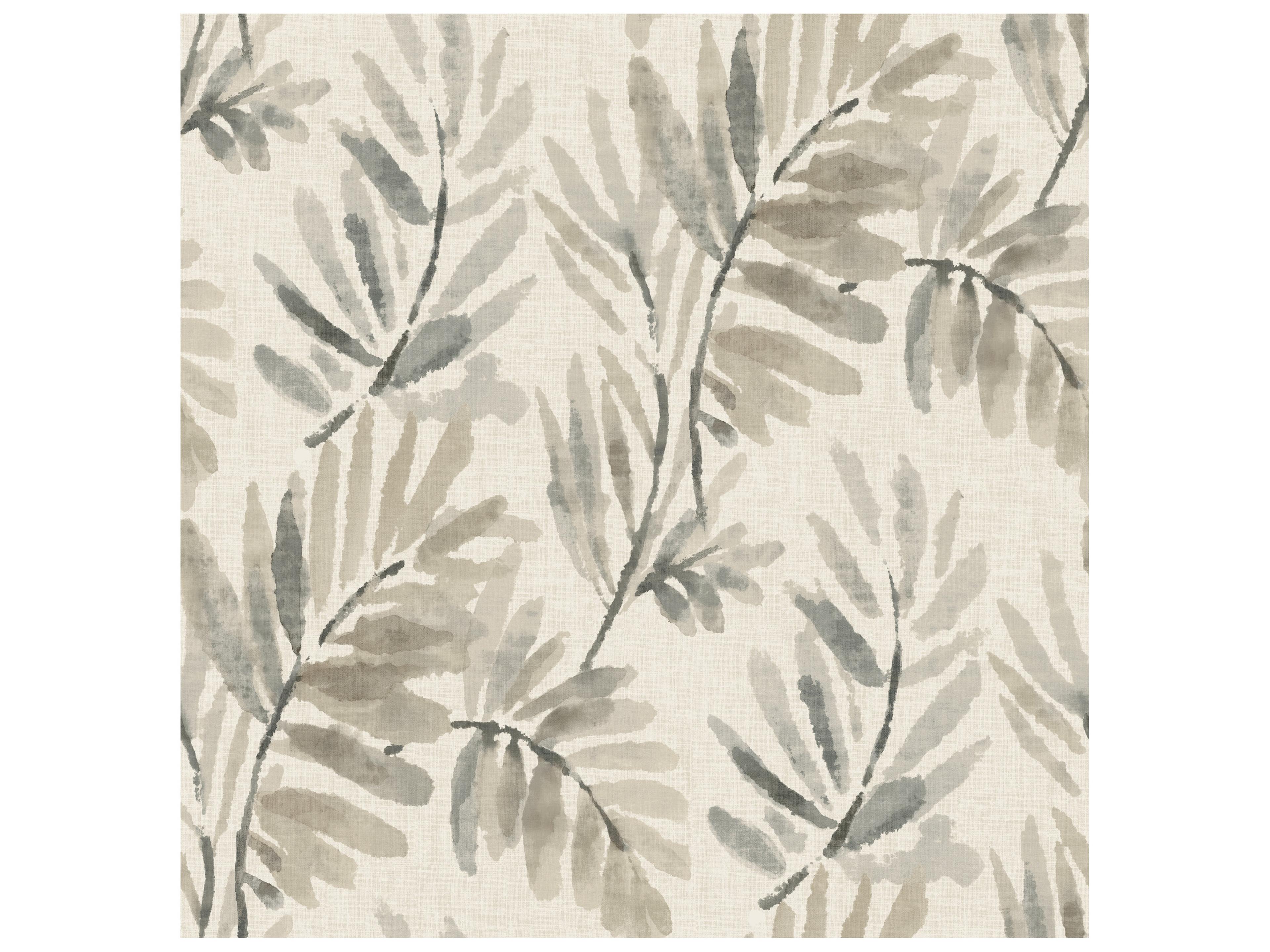 York Wallcoverings Drew & Jonathan Home Fifth Edition Grey Ferns Wallpaper