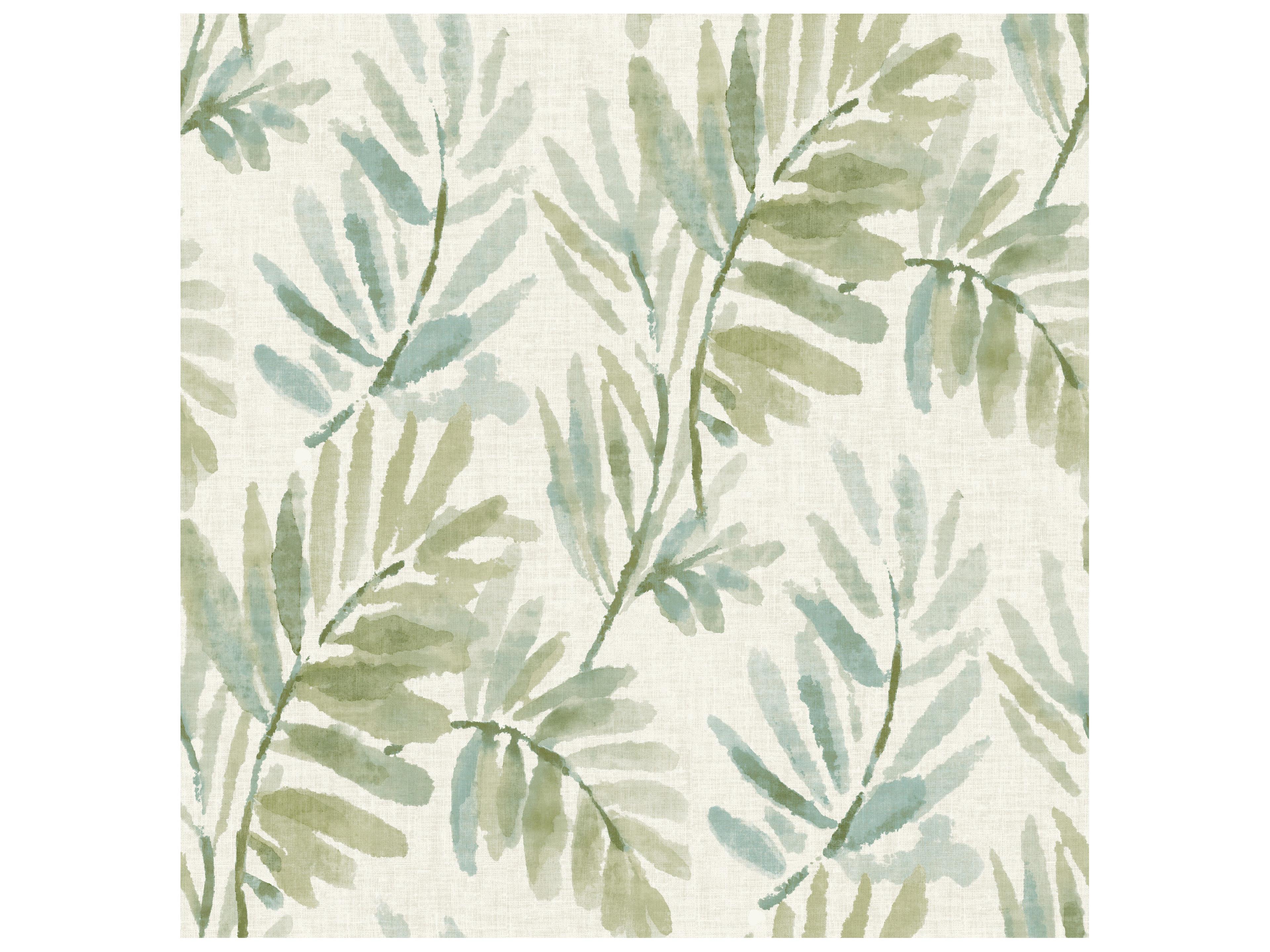 Drew & Jonathan Home Serenade Sea Green Ferns Wallpaper