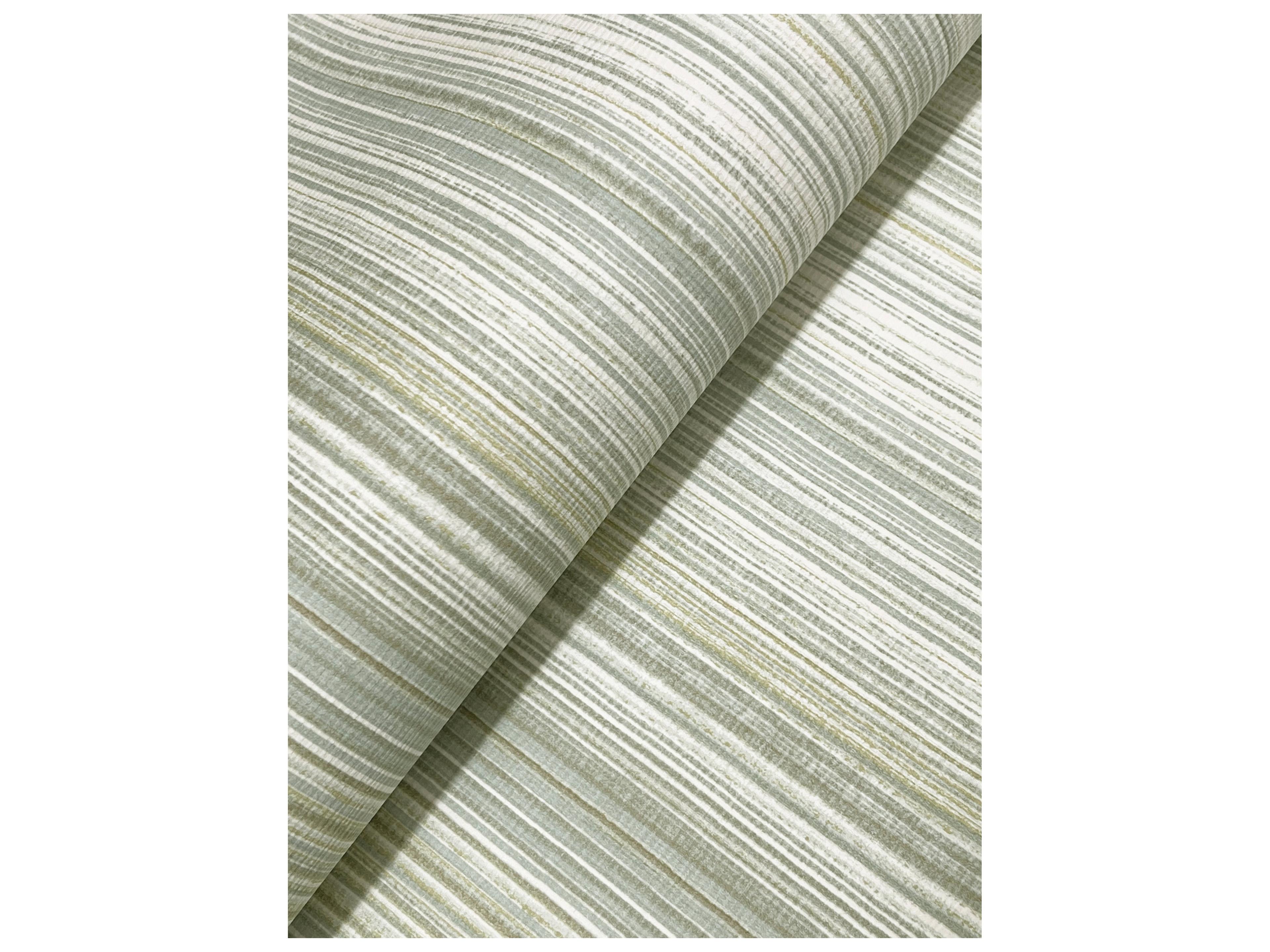 York Wallcoverings Drew & Jonathan Home Fifth Edition Green Ombre Stripe Wallpaper