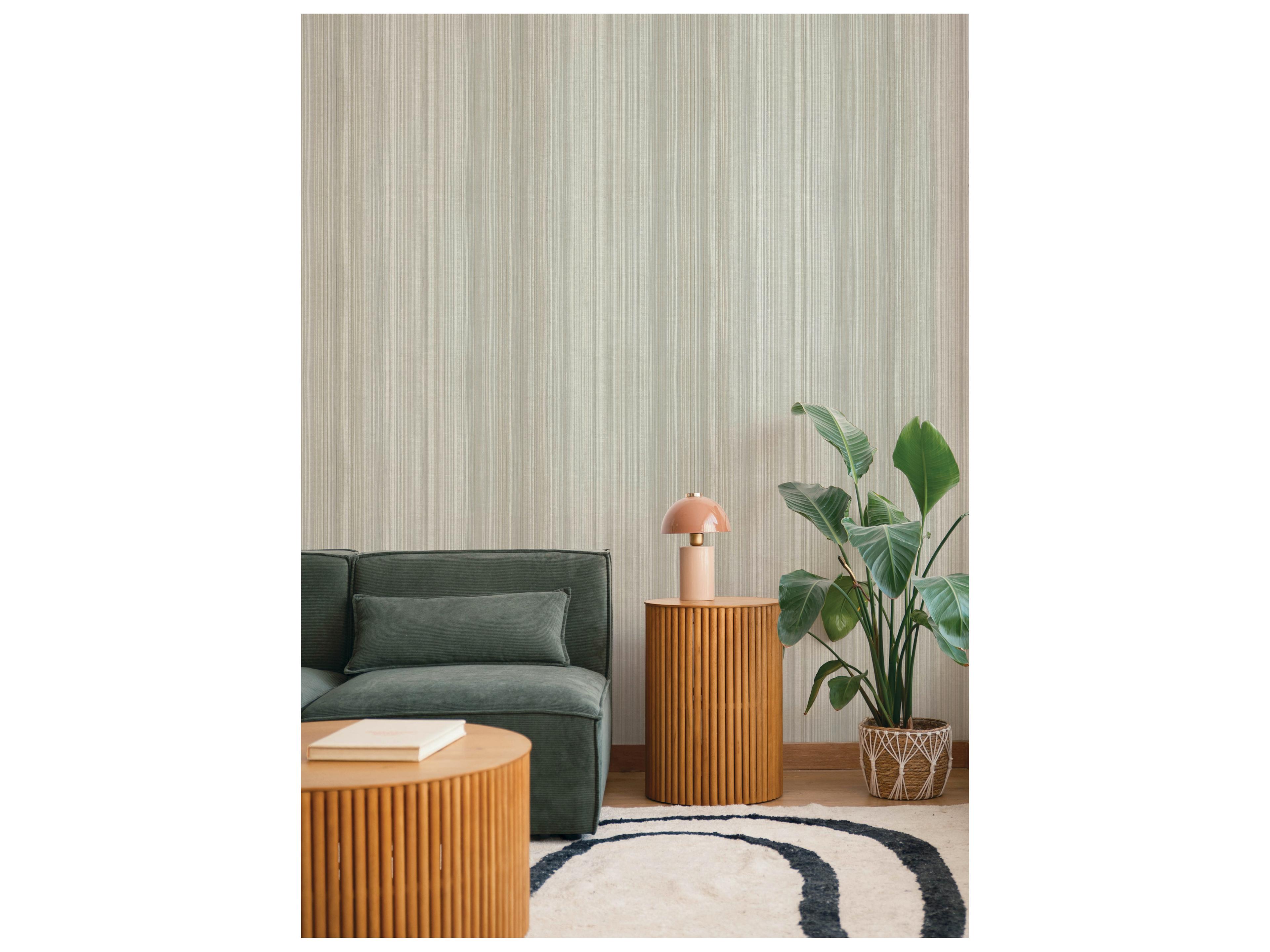 York Wallcoverings Drew & Jonathan Home Fifth Edition Grey Ombre Stripe Wallpaper