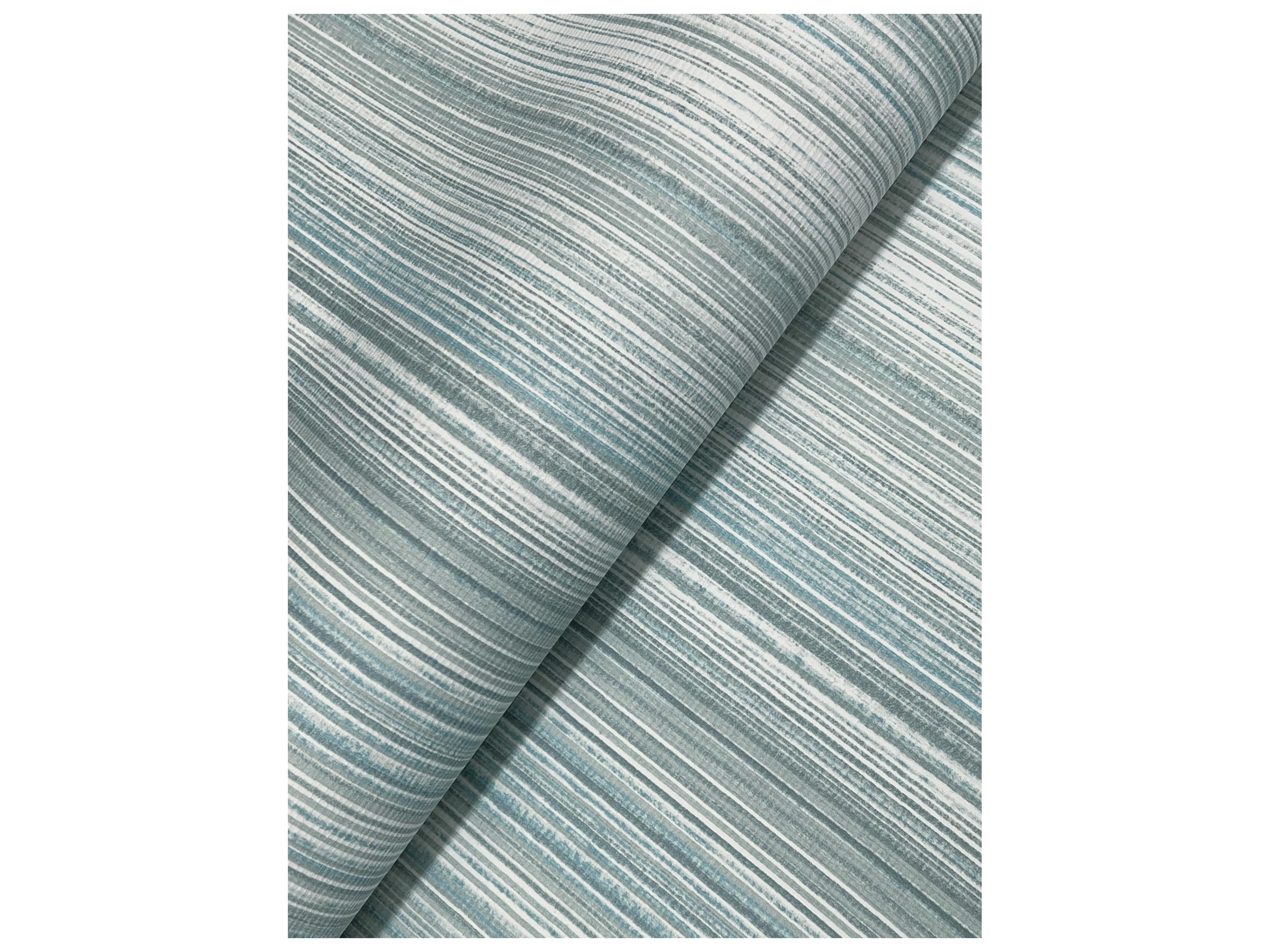 York Wallcoverings Drew & Jonathan Home Fifth Edition Blue Ombre Stripe Wallpaper