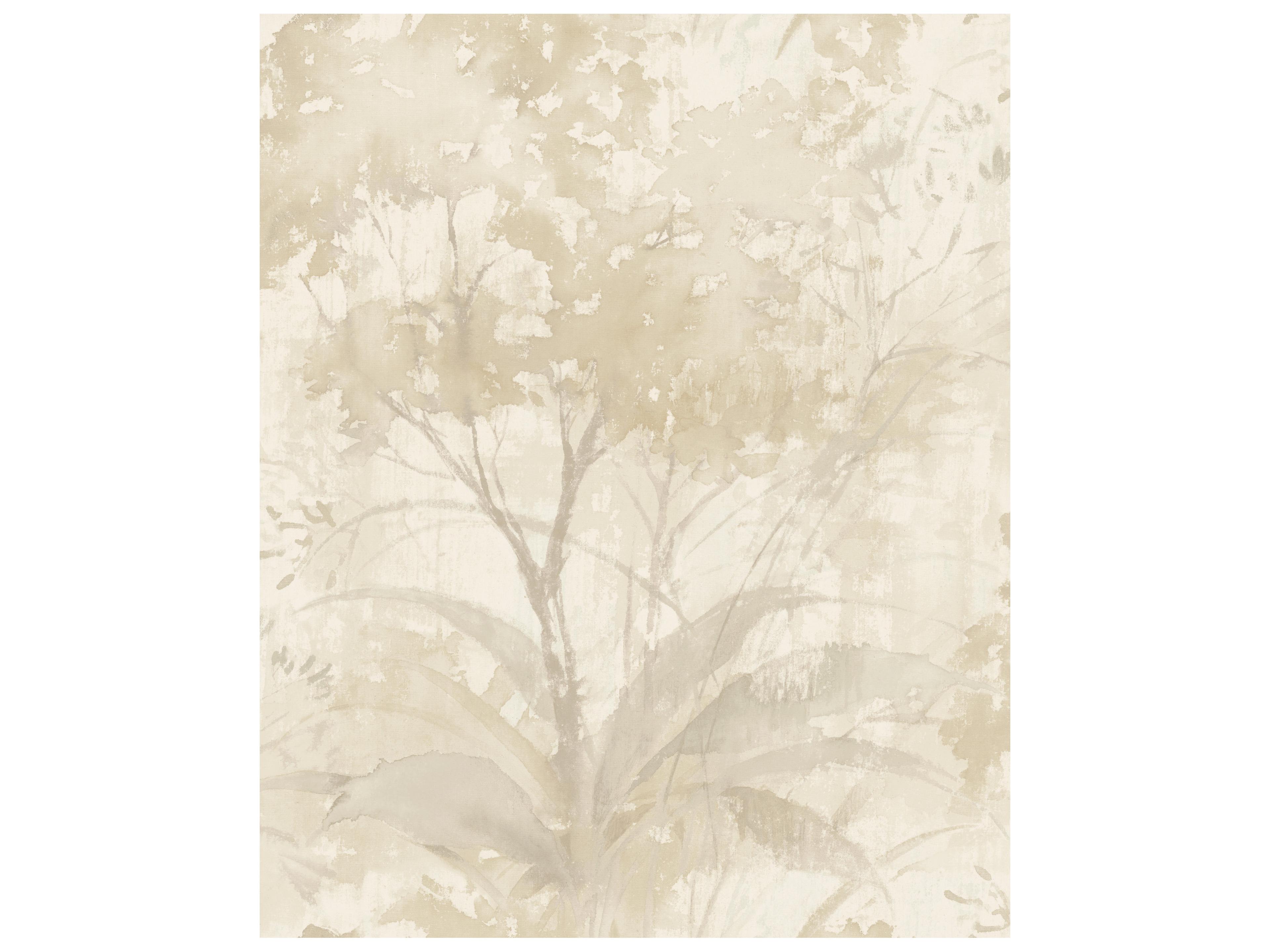 A-Street Prints Mistwood Beige Forest Unpasted Non-Woven Wallpaper