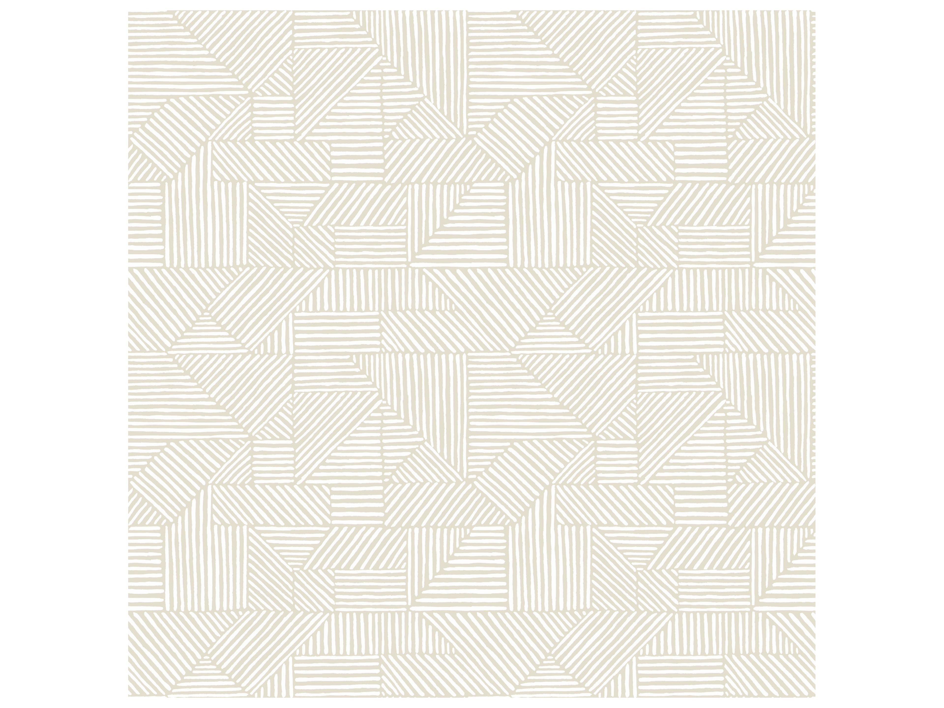 Drew & Jonathan Home Fifth Edition Silver Block Geometric Wallpaper