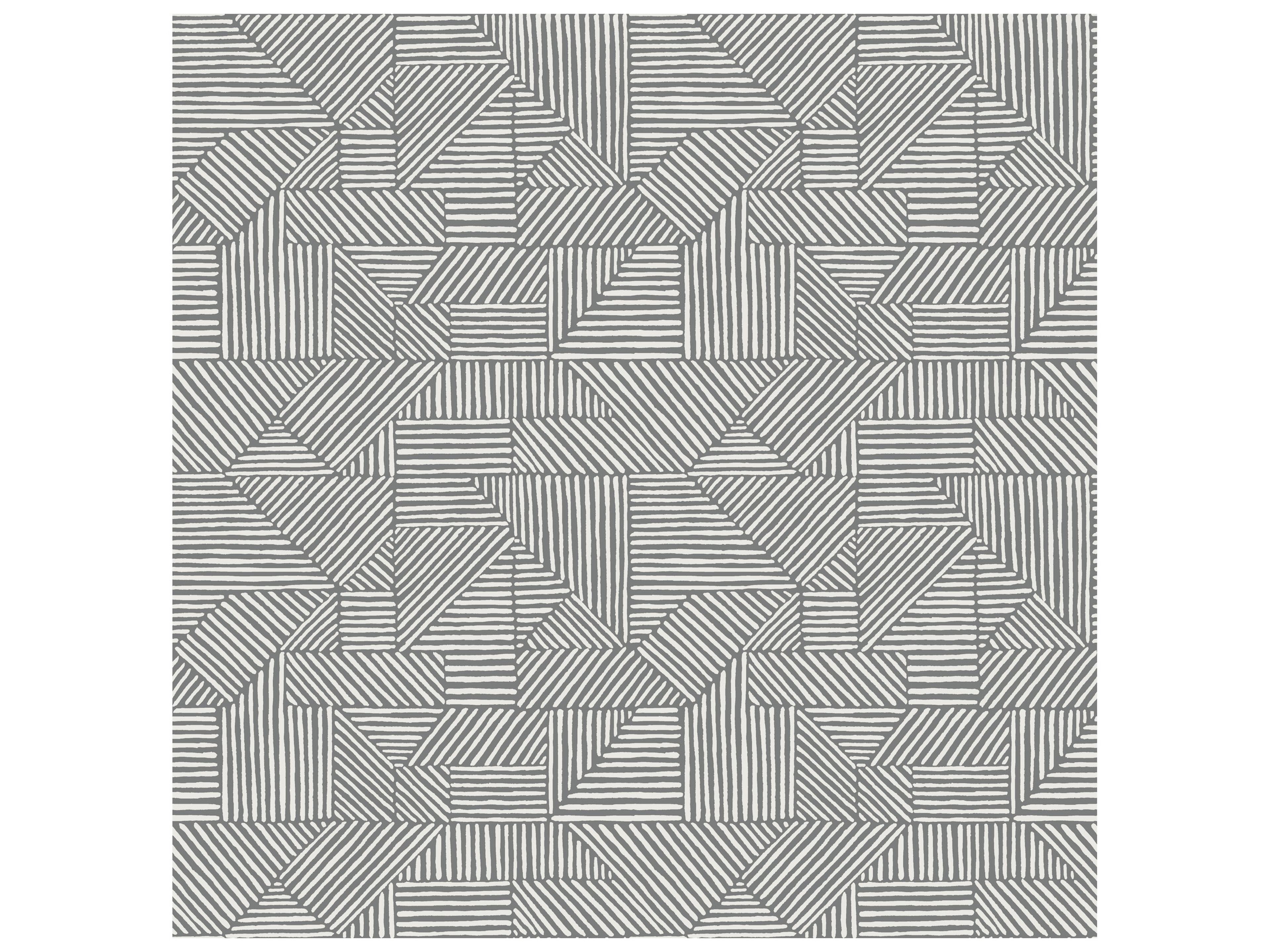 Drew & Jonathan Home Fifth Edition Dark Grey Block Geometric Wallpaper
