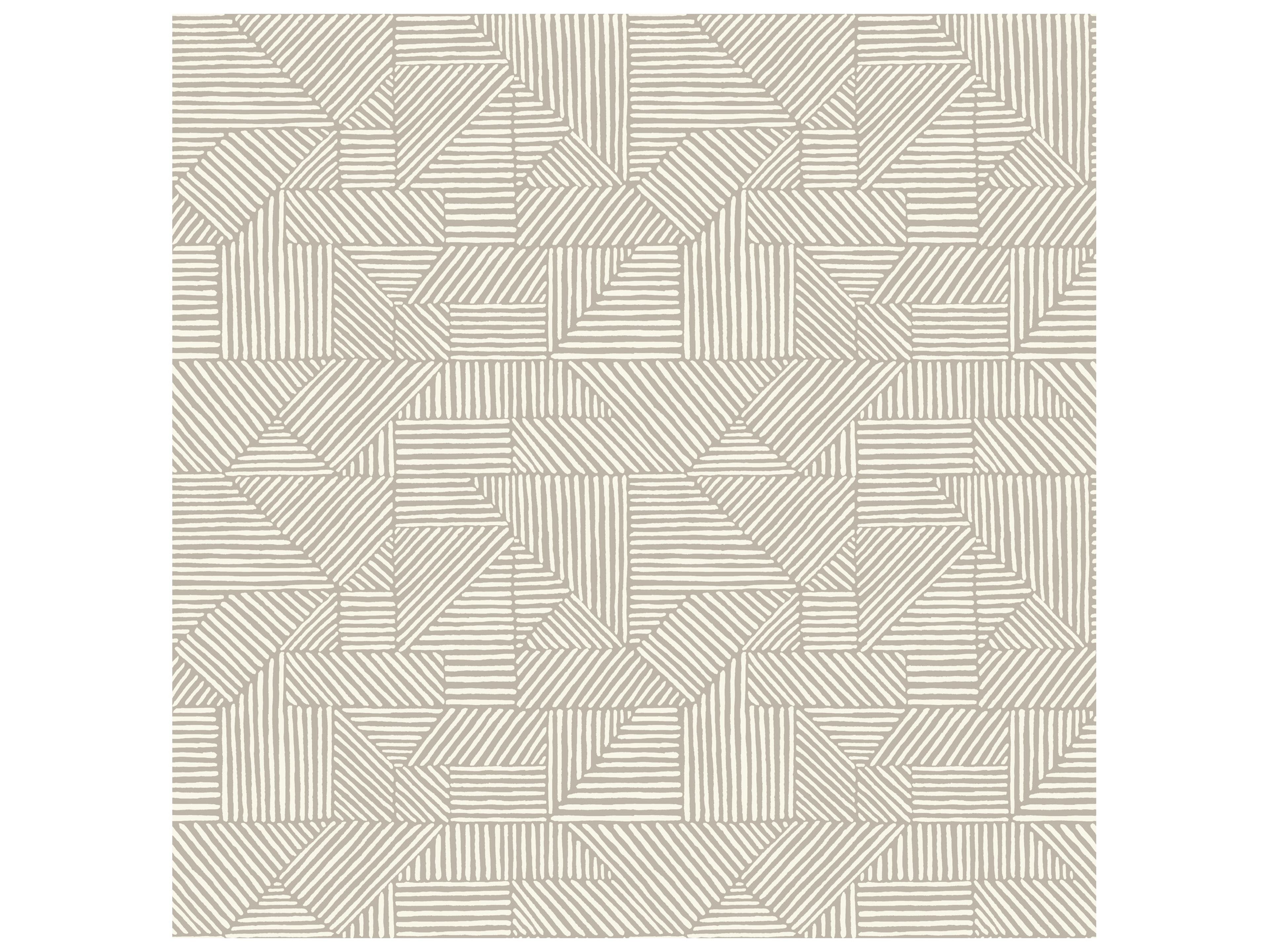 Drew & Jonathan Home Fifth Edition Light Grey Block Geometric Wallpaper