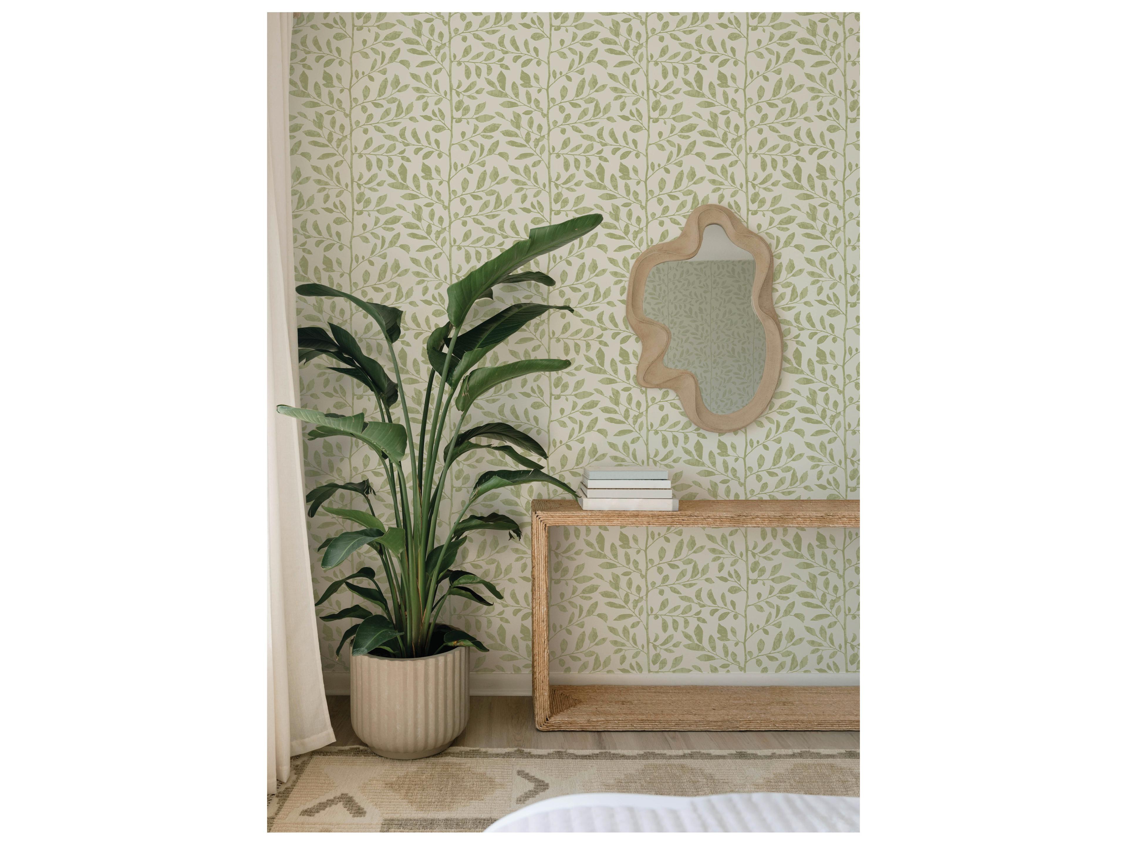 York Wallcoverings Drew & Jonathan Home Fifth Edition Sage Sapling Wallpaper