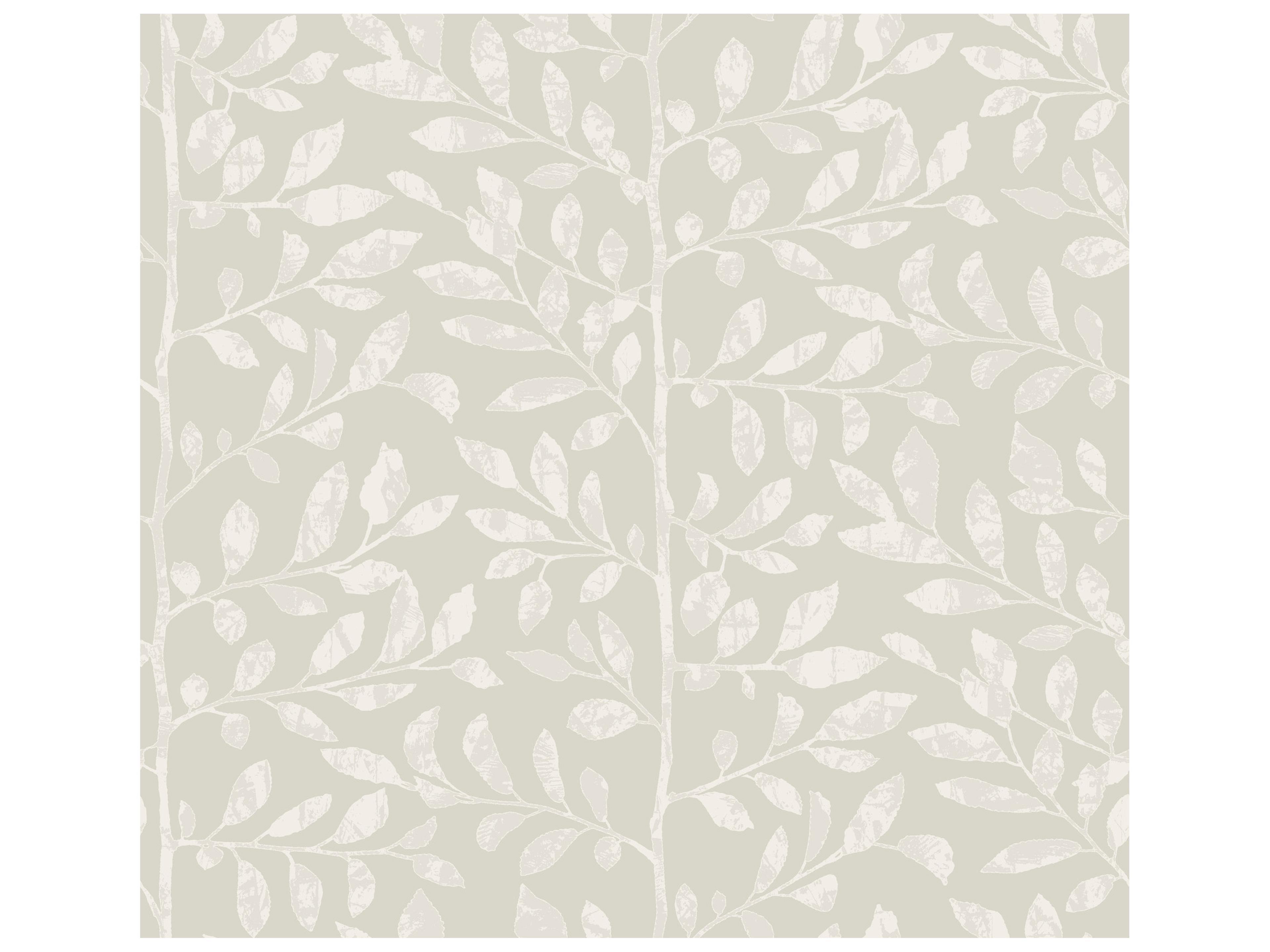 Drew & Jonathan Home Fifth Edition Light Grey Sapling Wallpaper