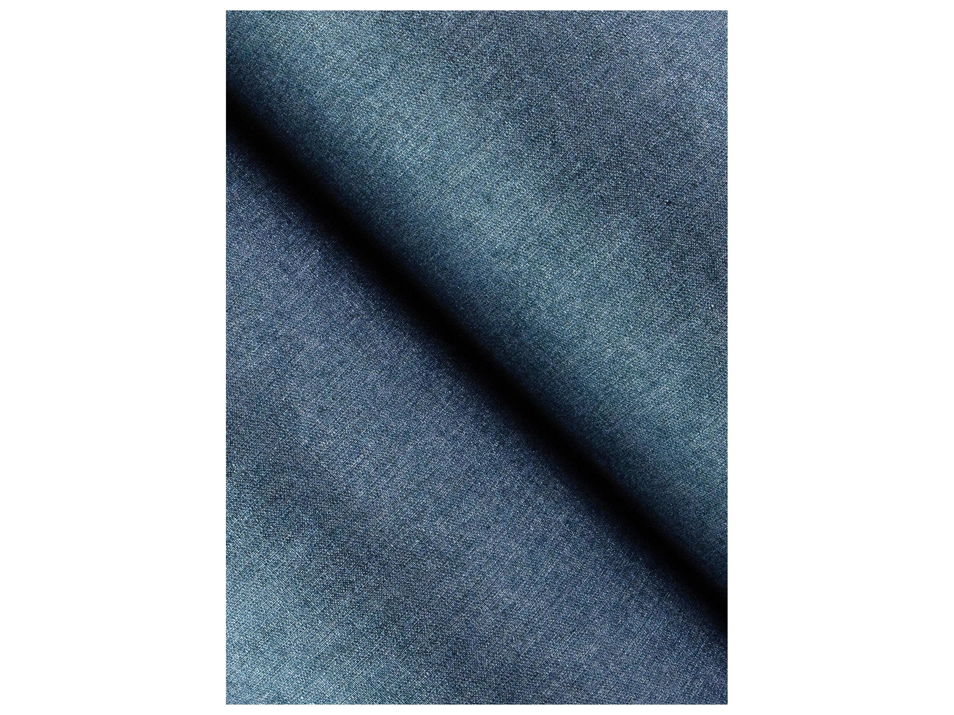 York Wallcoverings Portofino Denim Faux Linen Wallpaper