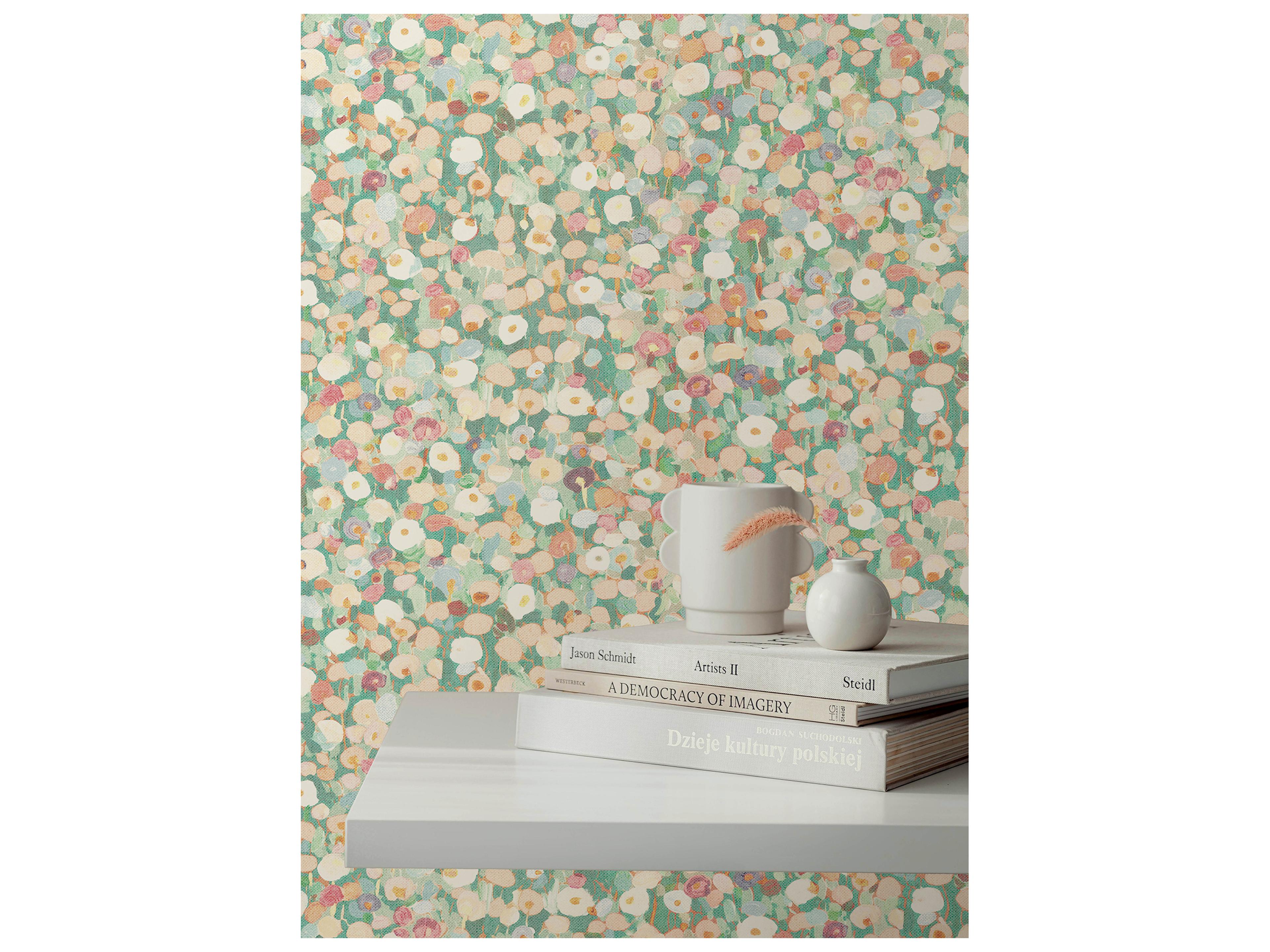 York Wallcoverings Portofino Pastel Petite Floral Wallpaper