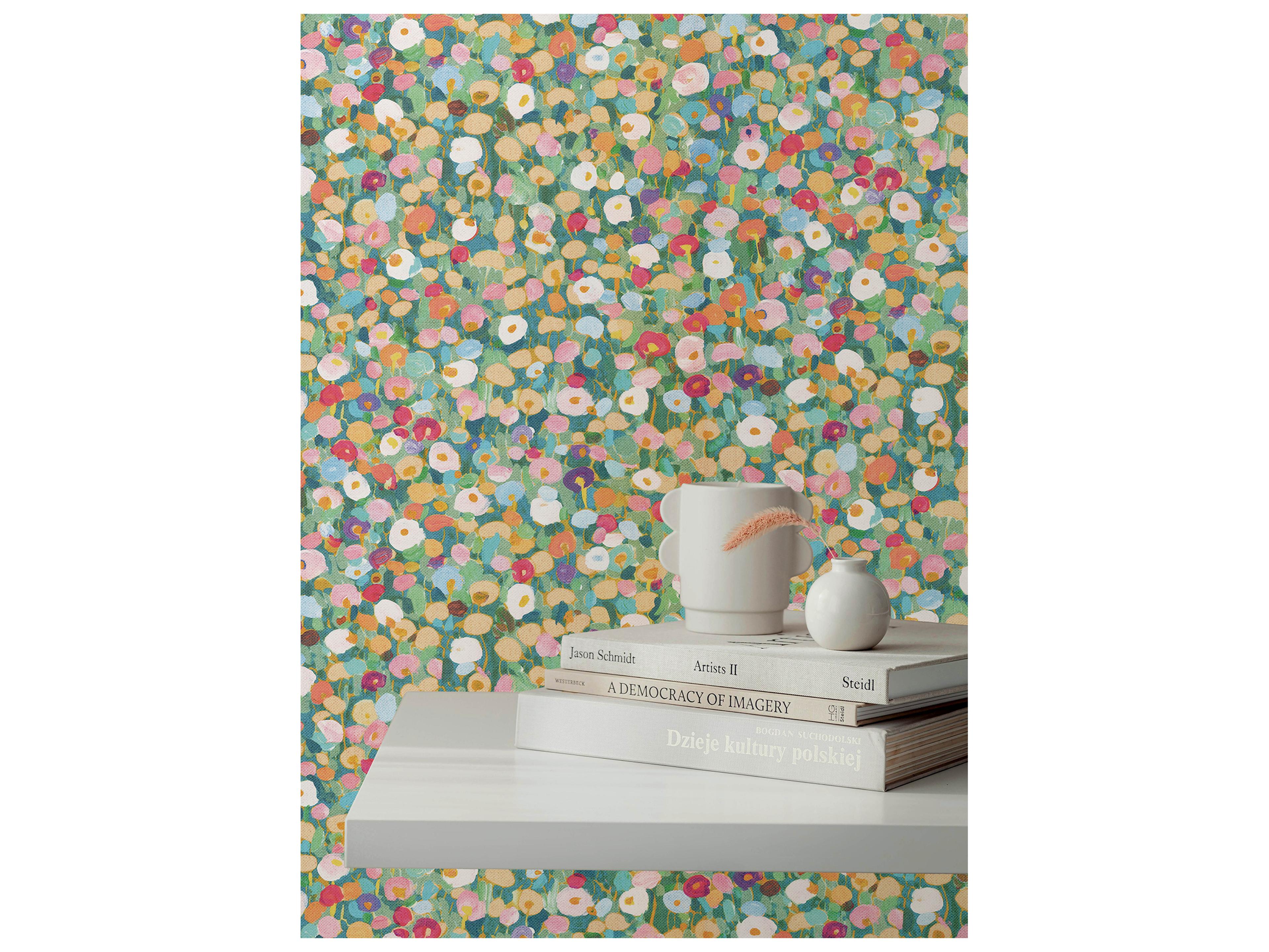 York Wallcoverings Portofino Green Petite Floral Wallpaper