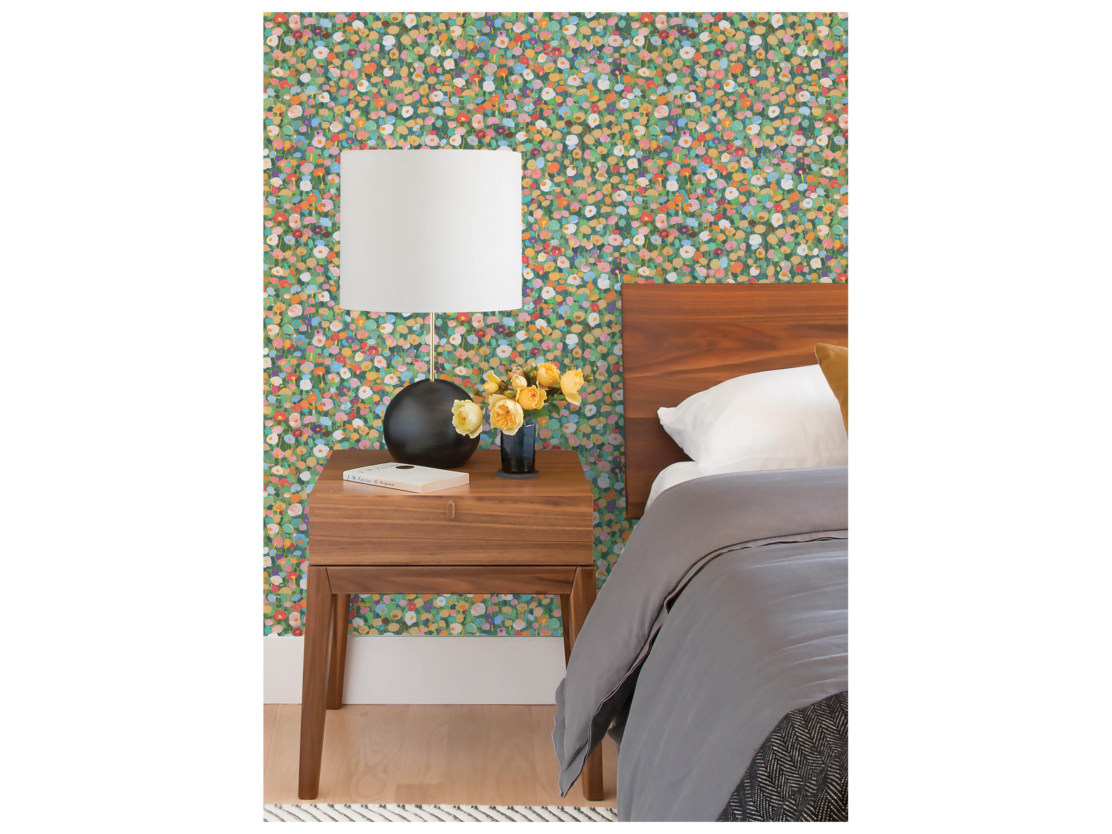 York Wallcoverings Portofino Green Petite Floral Wallpaper