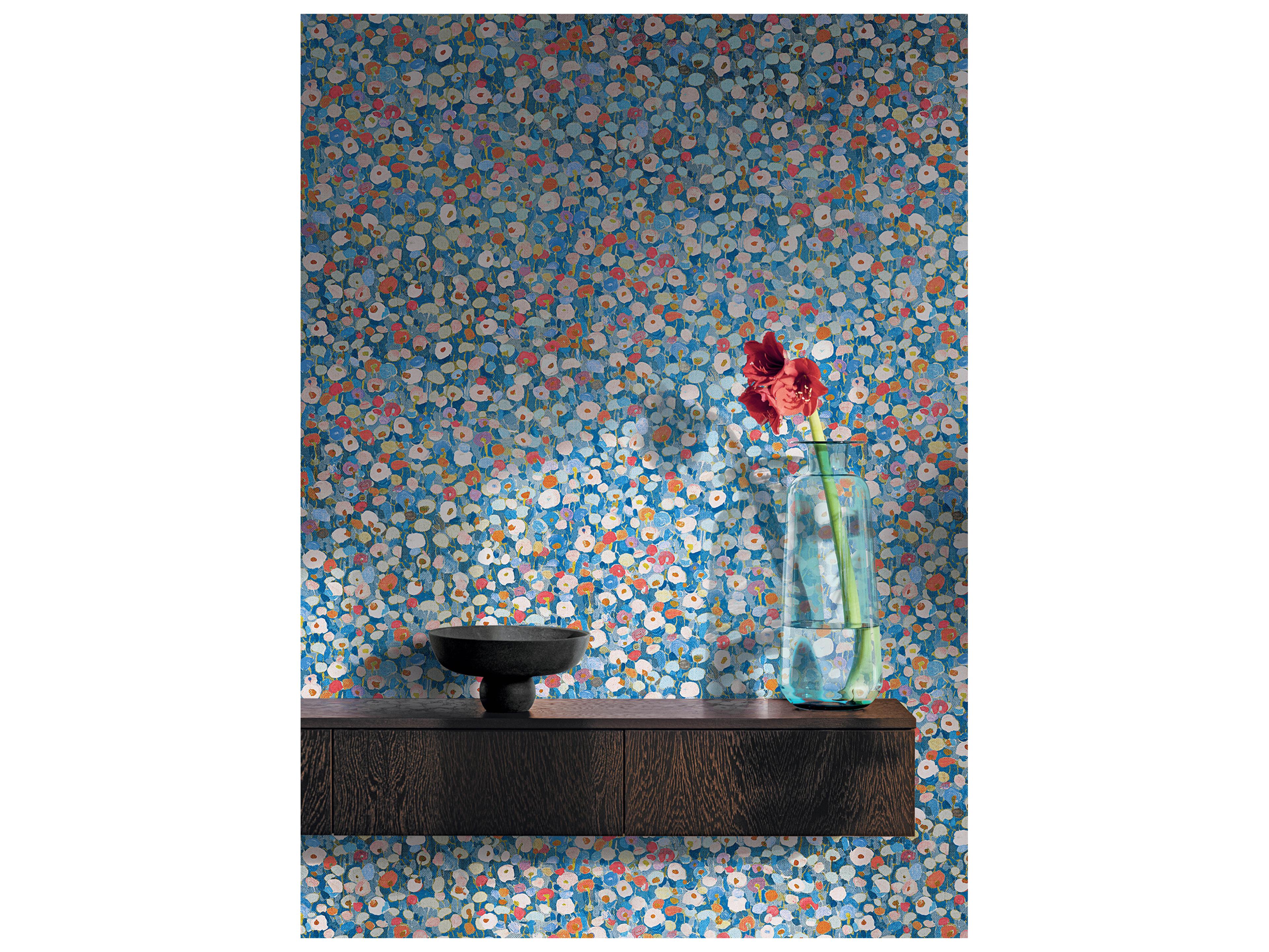 York Wallcoverings Portofino Blue Petite Floral Wallpaper