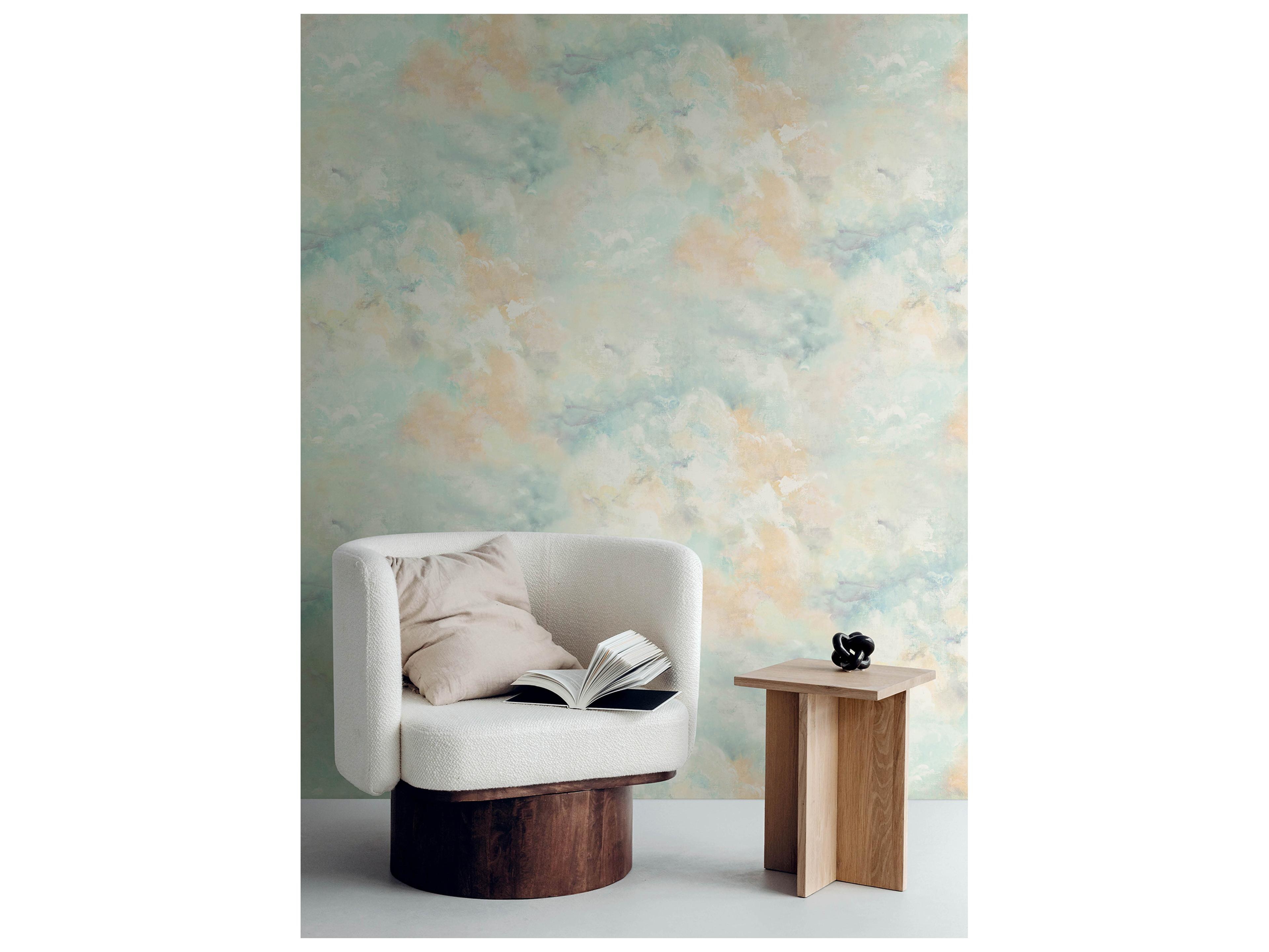 York Wallcoverings Portofino Aquamarine Abstract Wallpaper