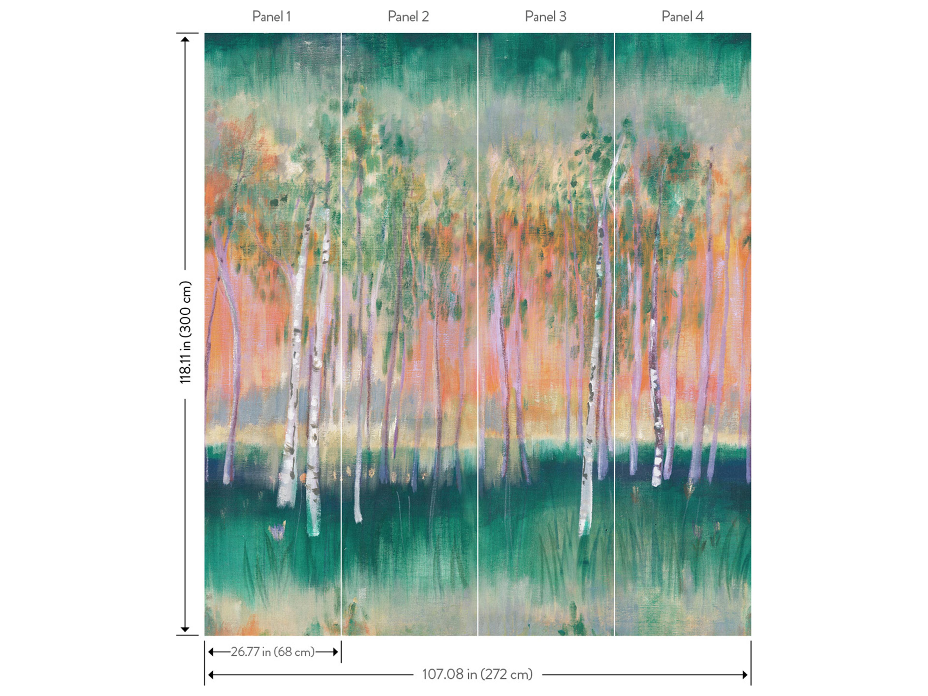 York Wallcoverings Portofino Sage Wall Mural