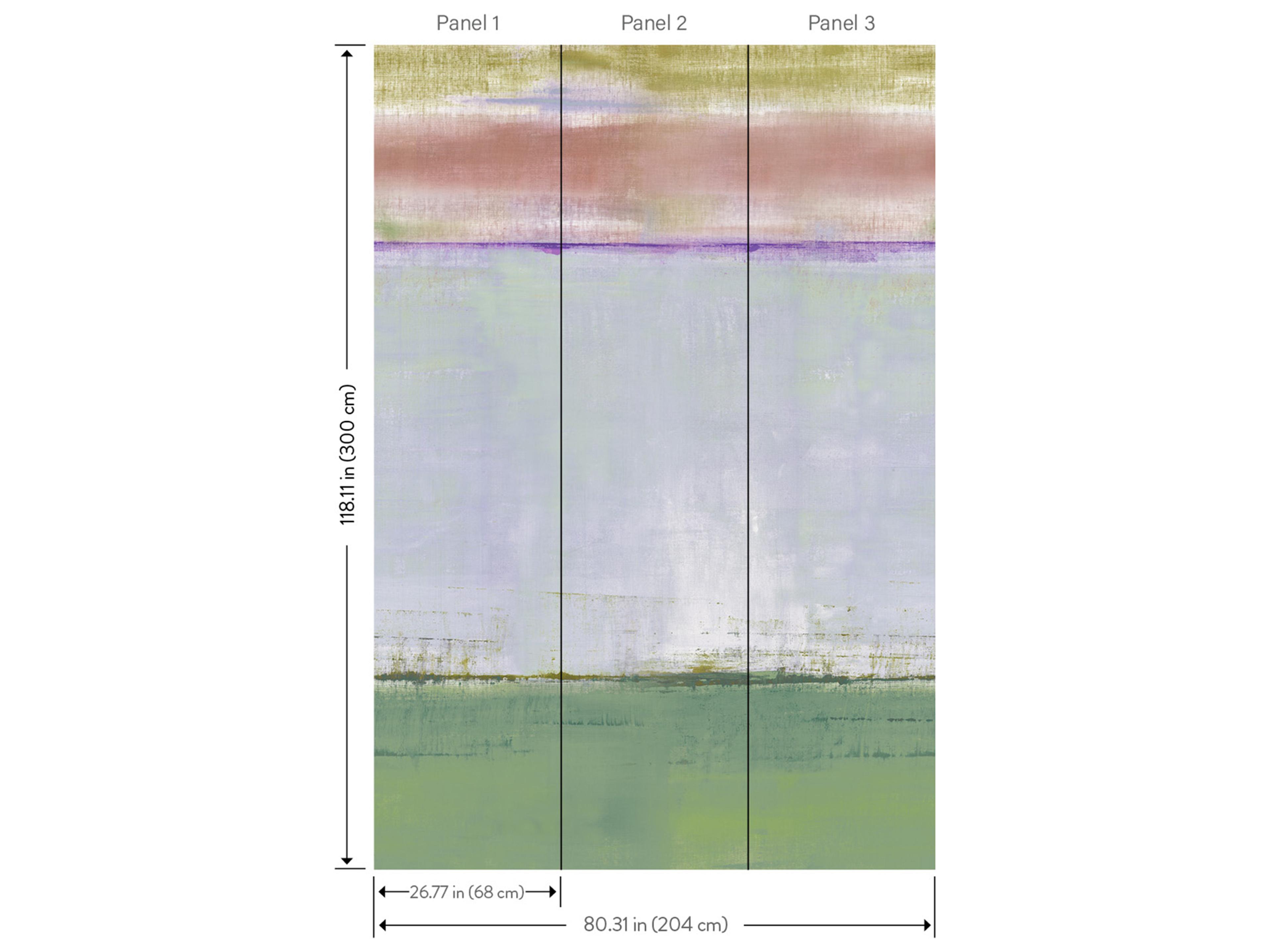 York Wallcoverings Portofino Pastel Wall Mural