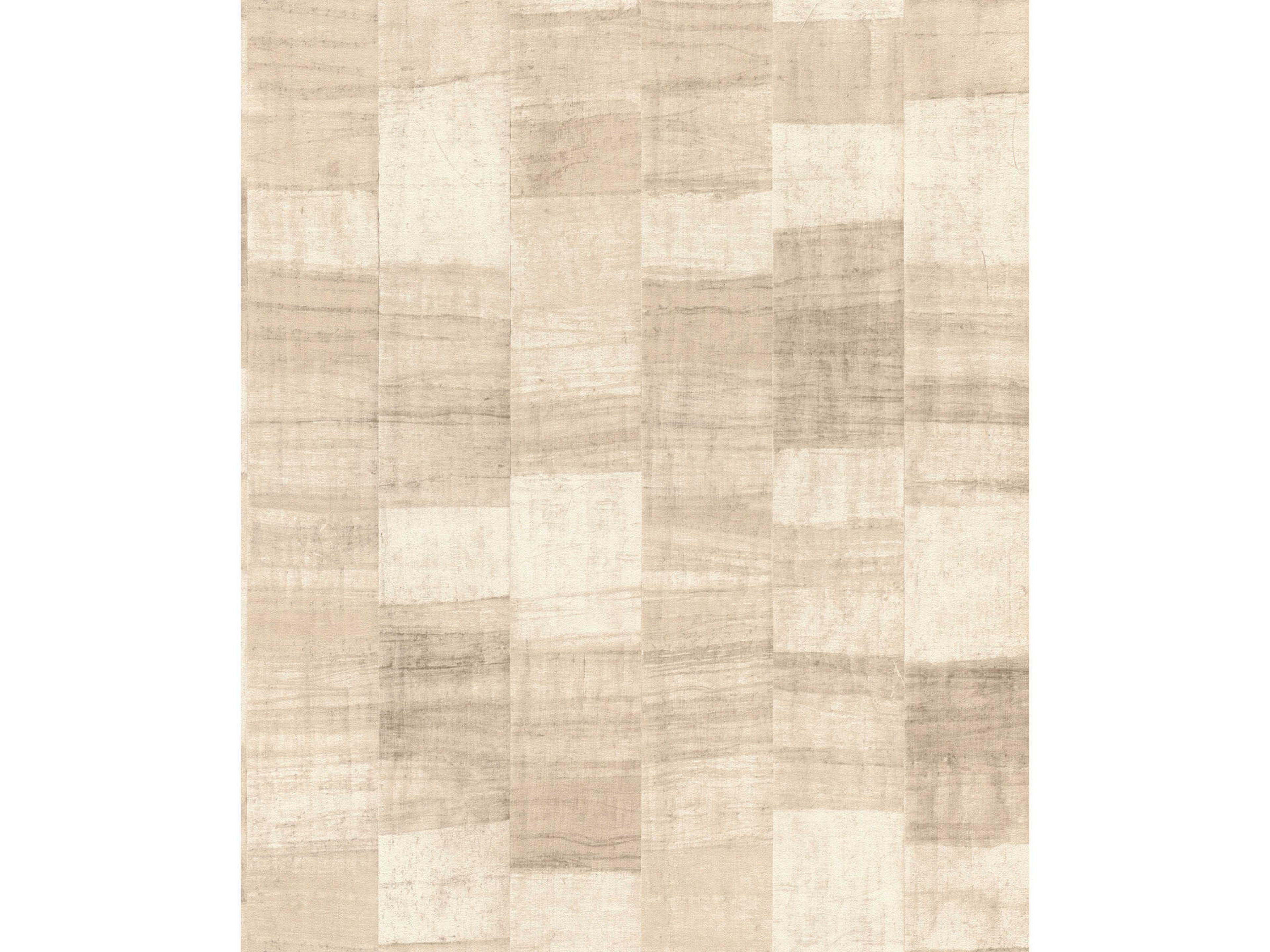 Ivo Beige Block Stripe Wallpaper