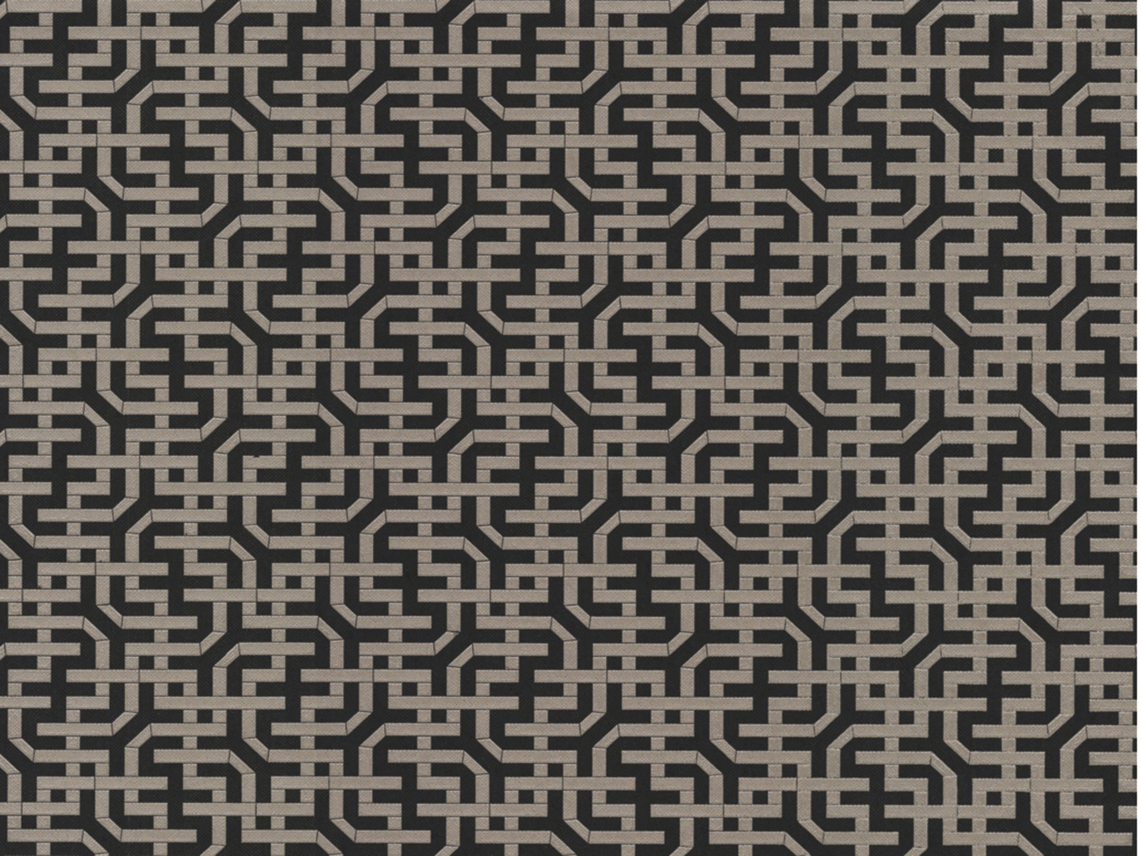 York Wallcoverings Ronald Redding Traveler Black Dynastic Lattice Wallpaper